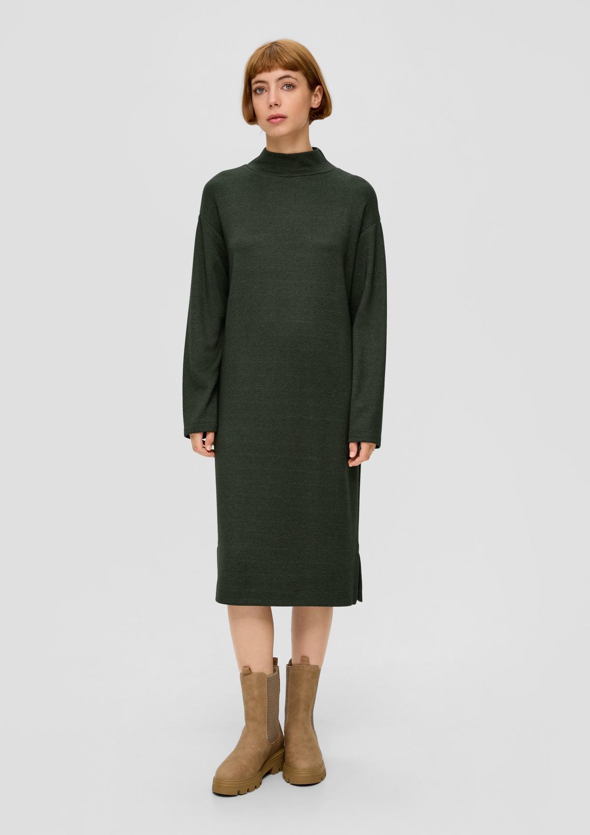 Jerseykleid - aus olivgrün Viskosemix