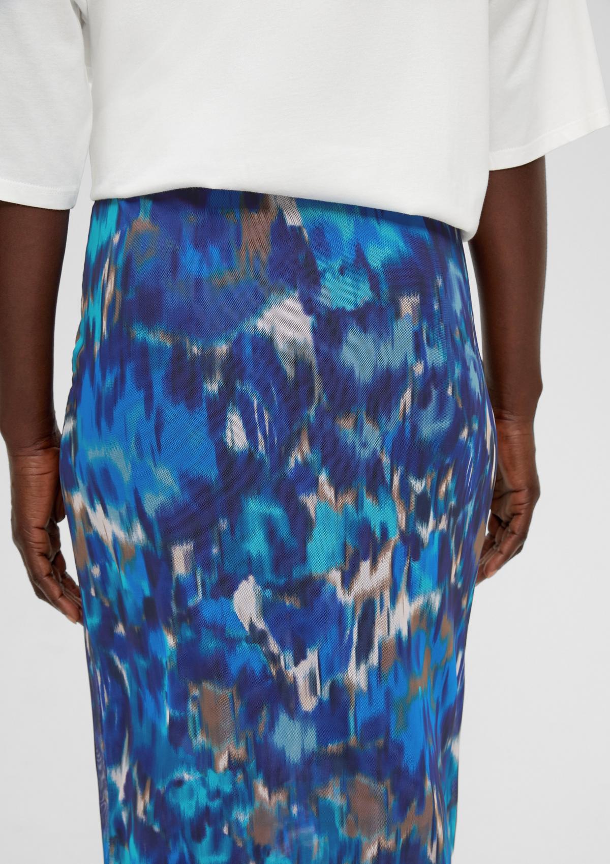 Double-layer mesh skirt - navy | s.Oliver