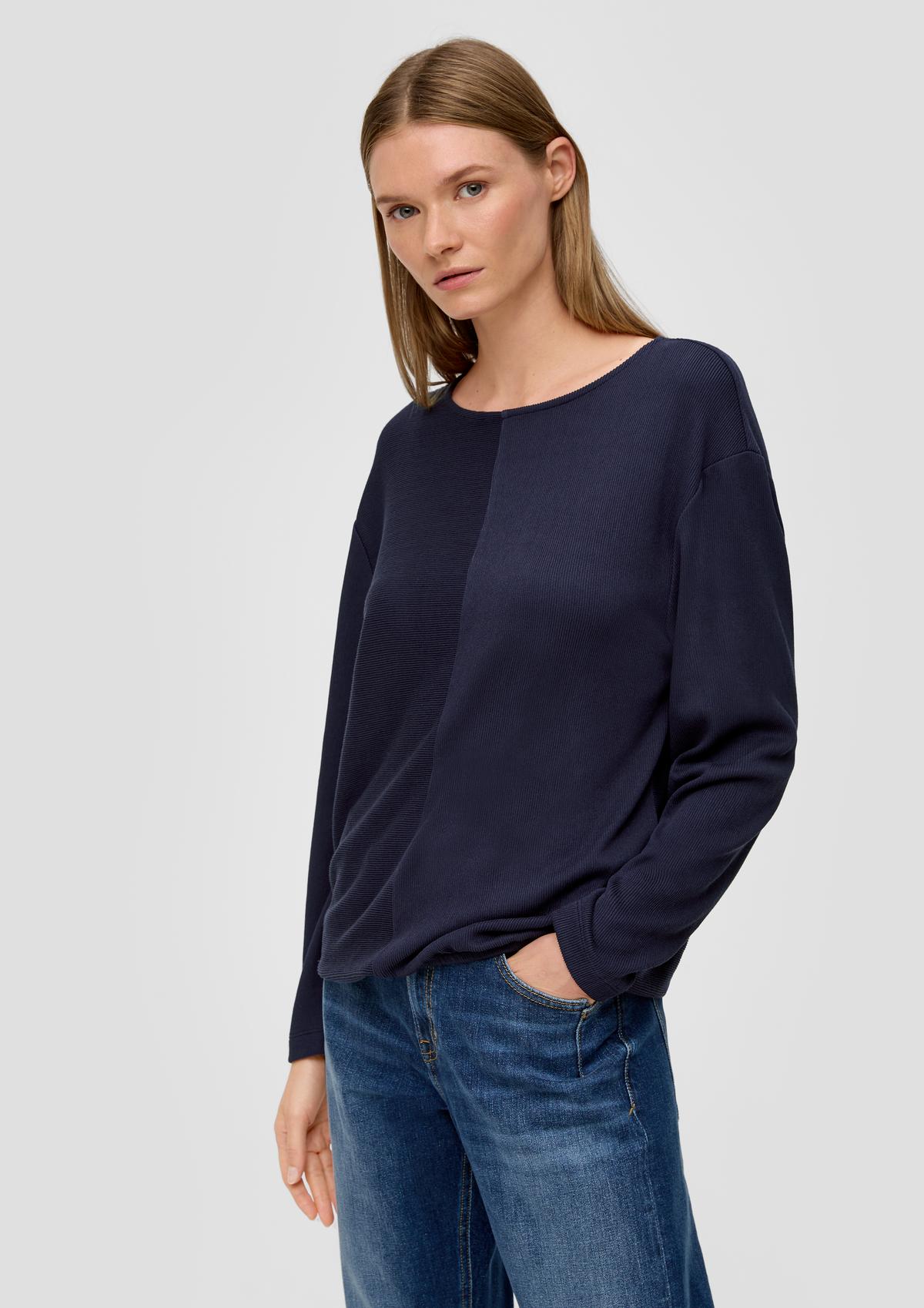 s.Oliver Sweatshirt with a ribbed texture