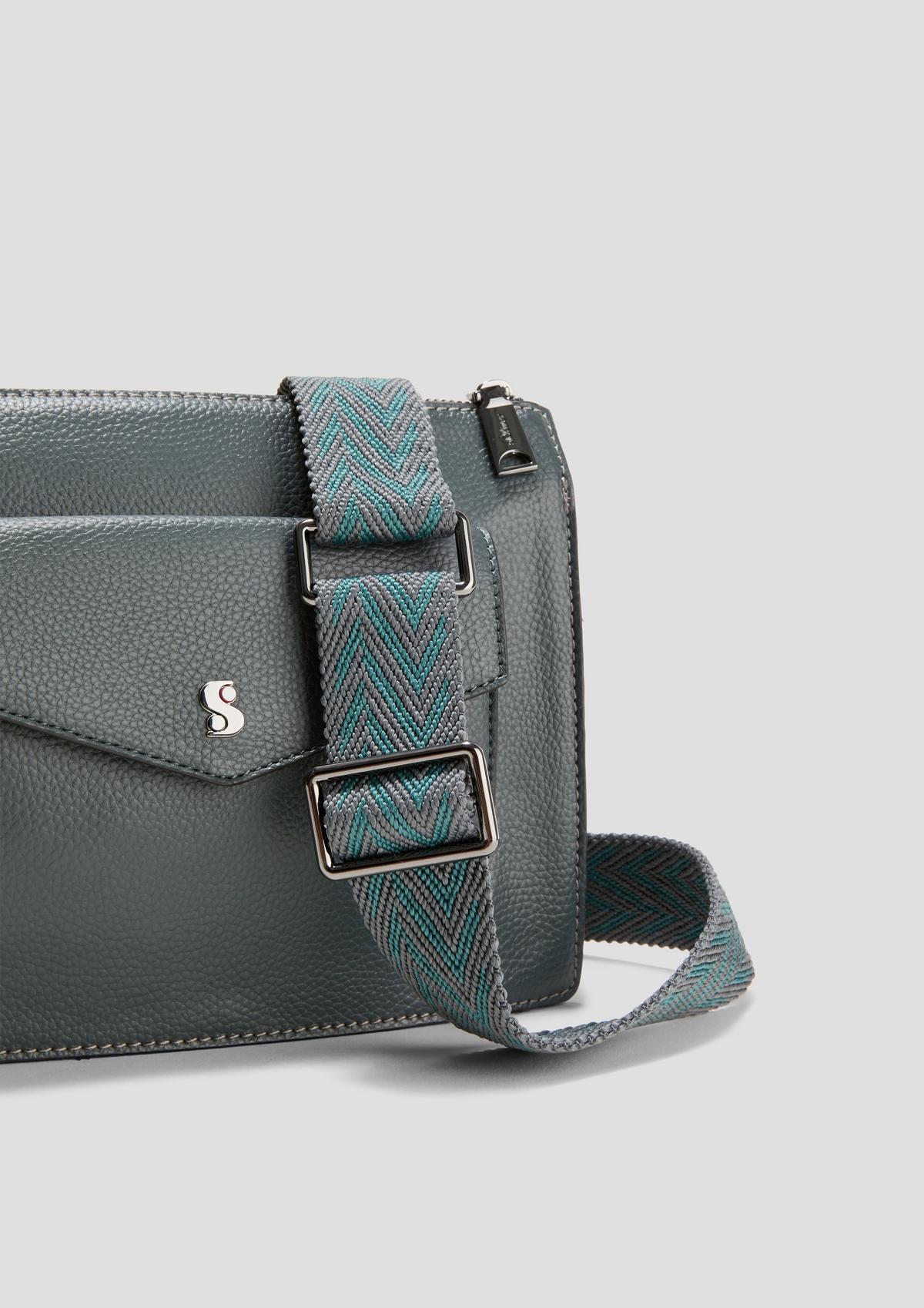 s.Oliver Bag strap with a woven pattern