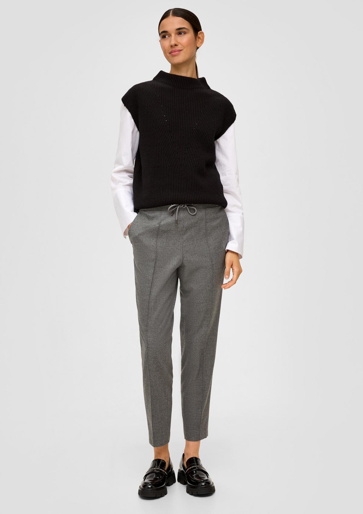 s.Oliver Regular fit: tracksuit bottoms with pintucks