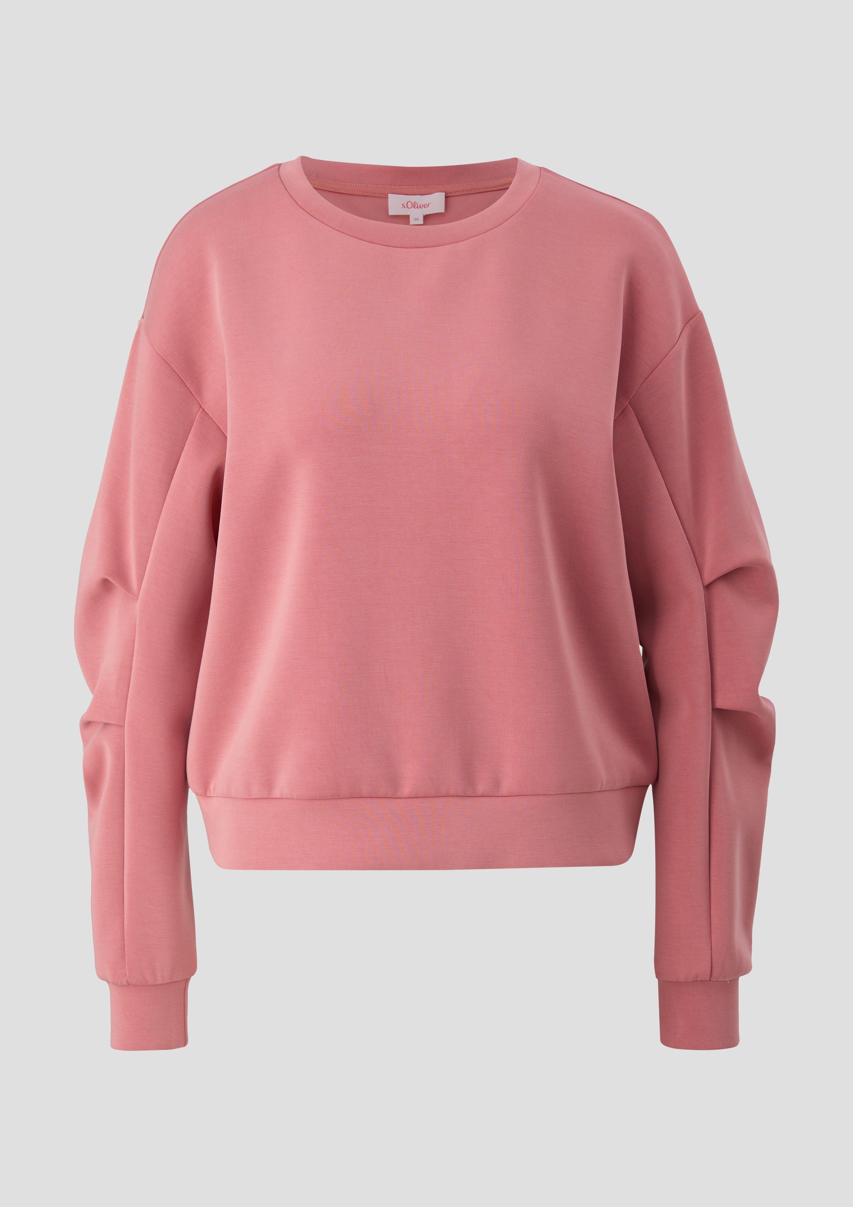 s.Oliver - Sweatshirt aus Scuba, Damen, Rosa