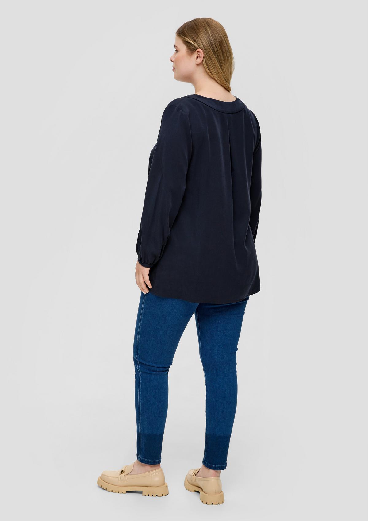 s.Oliver Lyocell blouse with a V-neckline