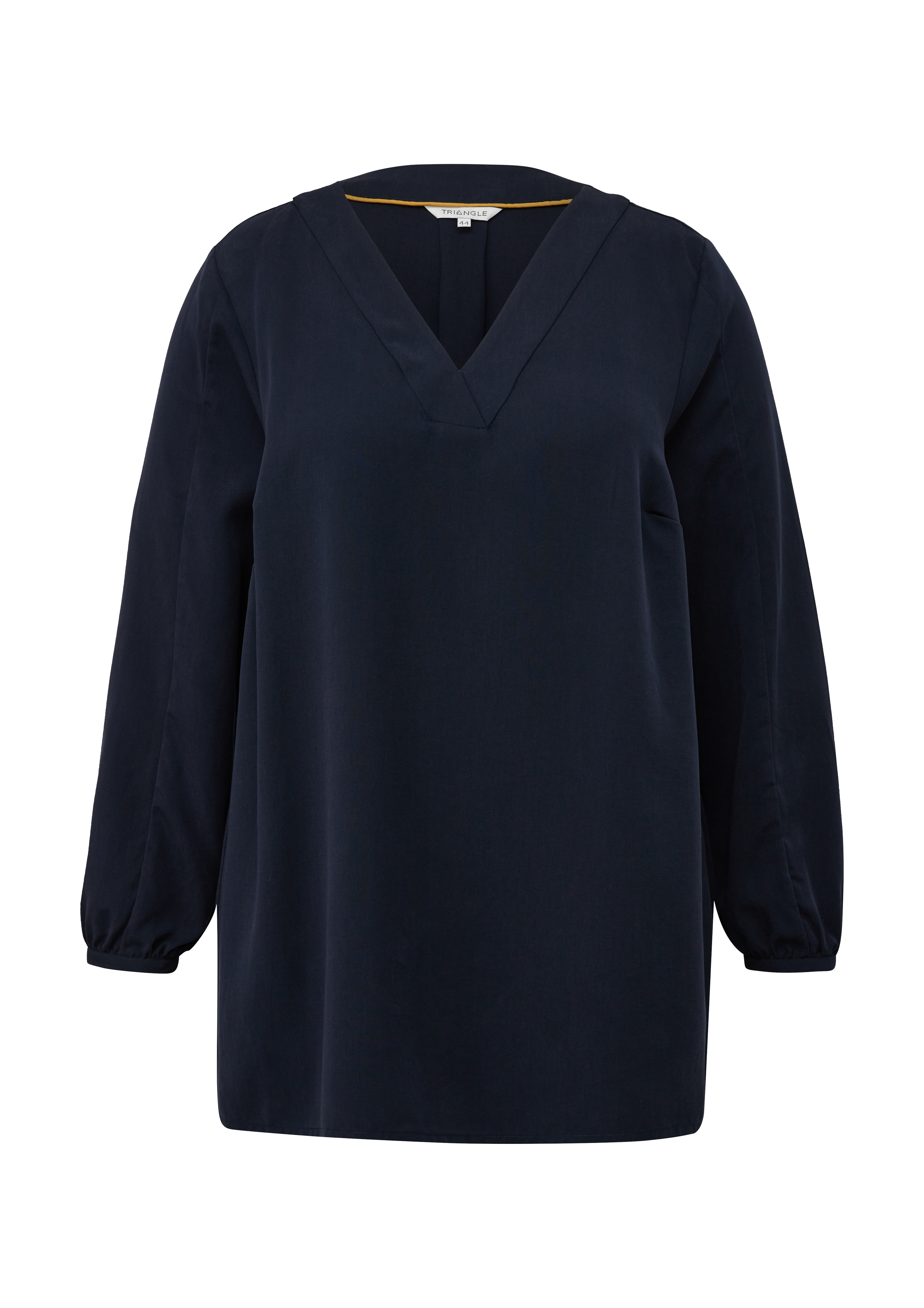 Thumbnail - s.Oliver - Lyocellbluse mit V-Ausschnitt, Damen, blau