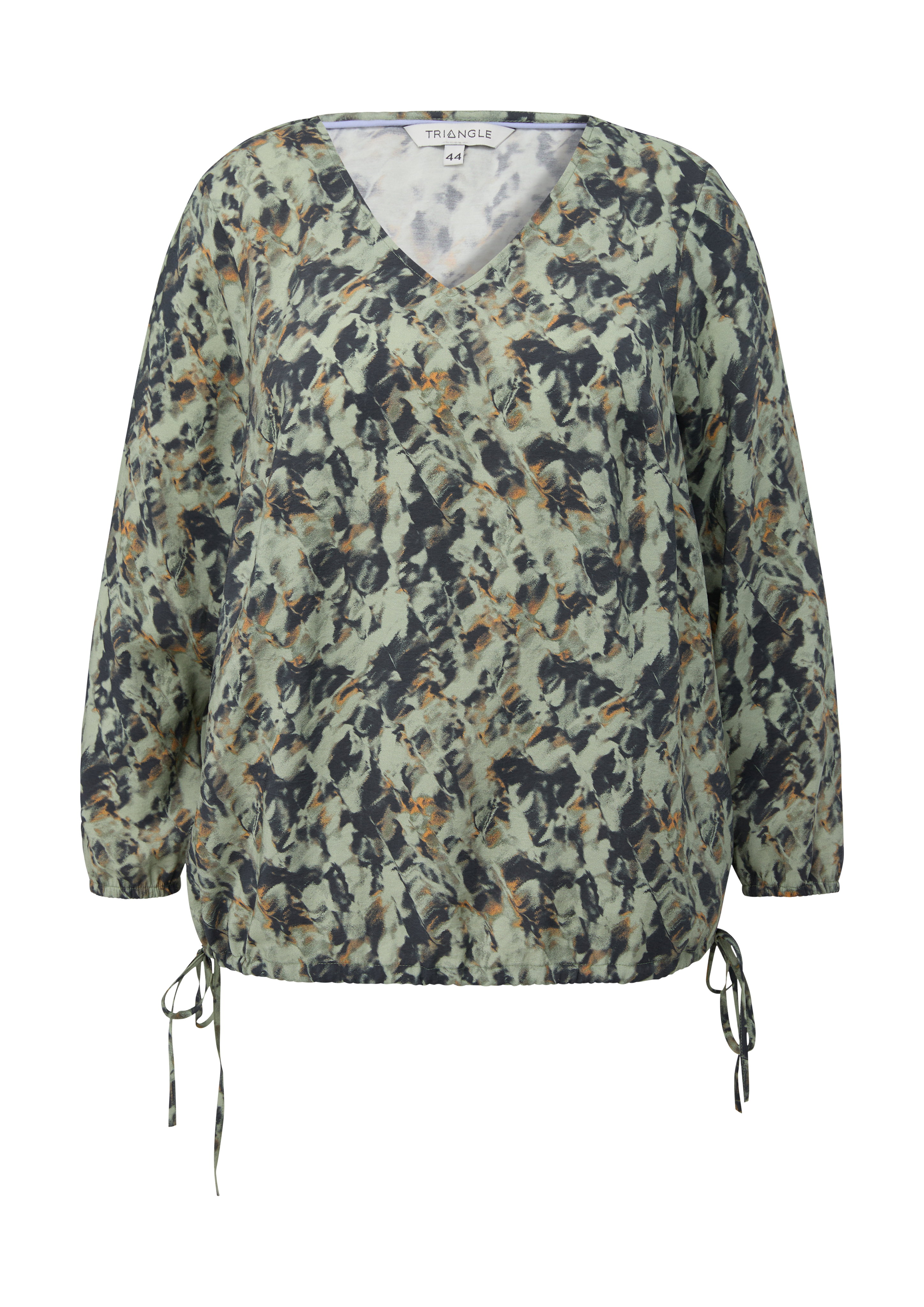 Thumbnail - s.Oliver - Bluse aus Modalmix, Damen, blau|olive