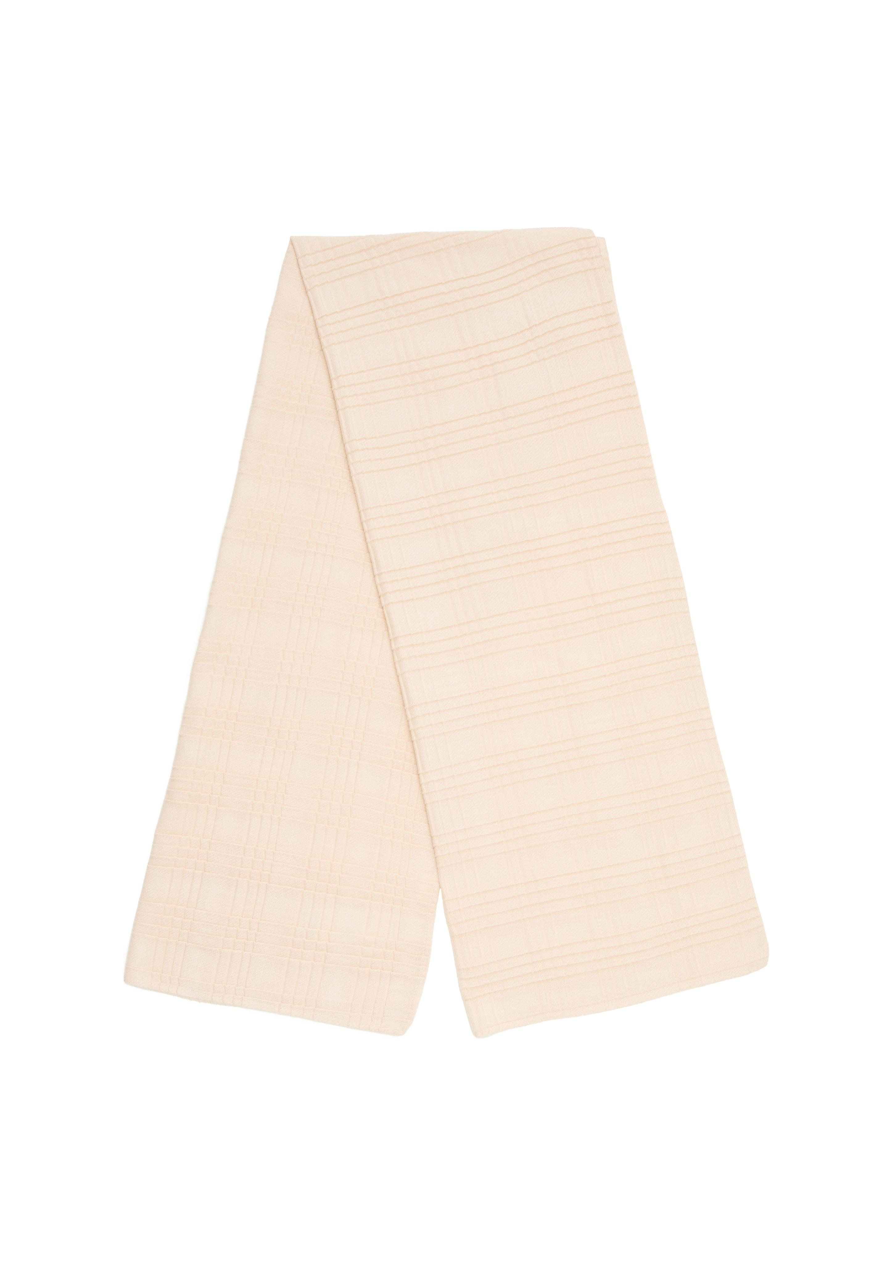 s.Oliver - Schal mit Plisseefalten, Damen, Beige