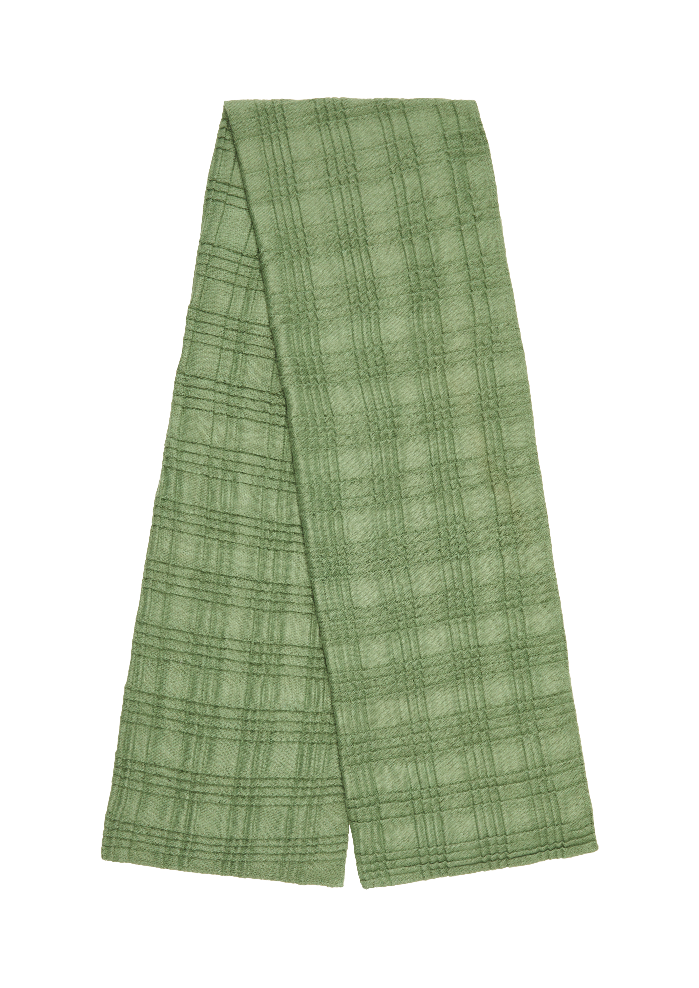 Thumbnail - s.Oliver - Schal mit Plisseefalten, Damen, grün