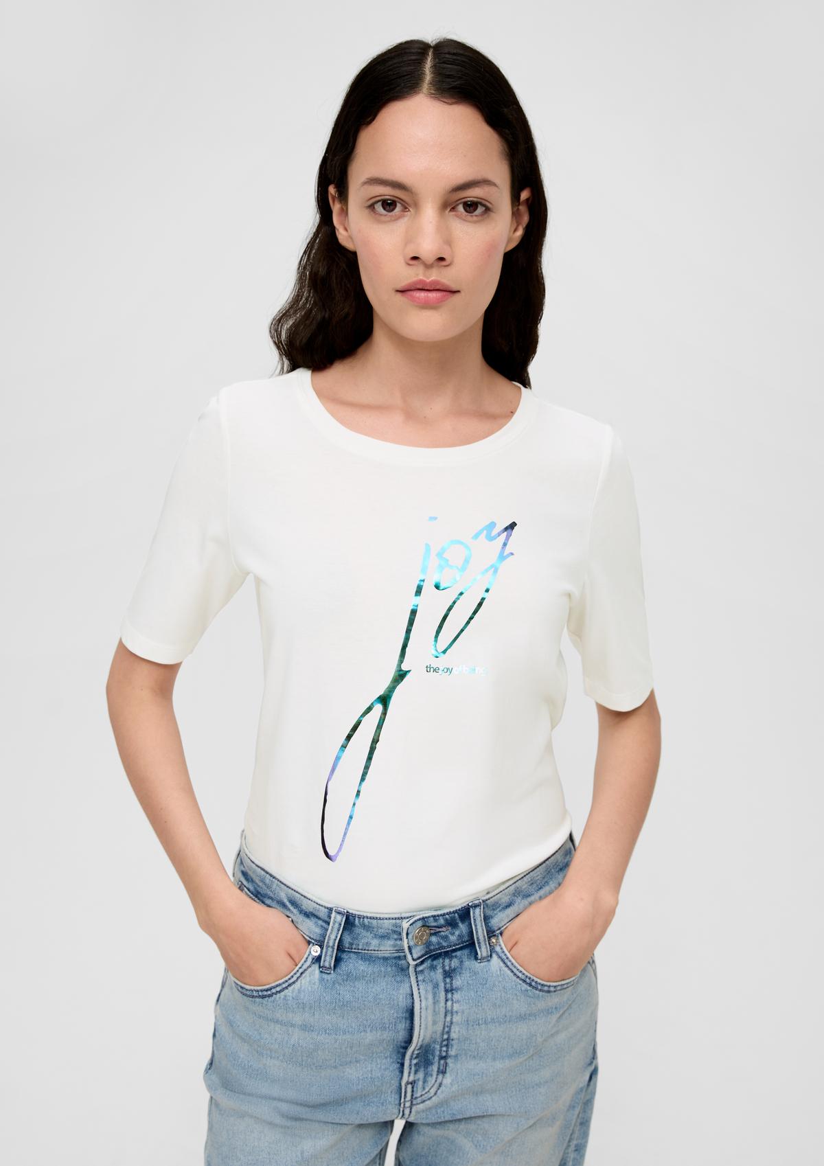 T-Shirt mit Rücken-Ausschnitt - ecru | T-Shirts