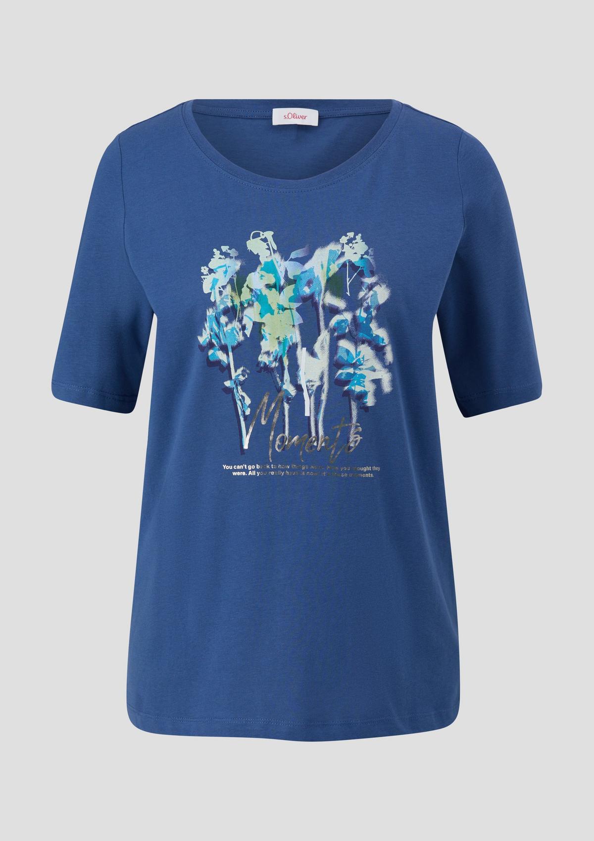 s.Oliver T-Shirt mit glänzendem Print