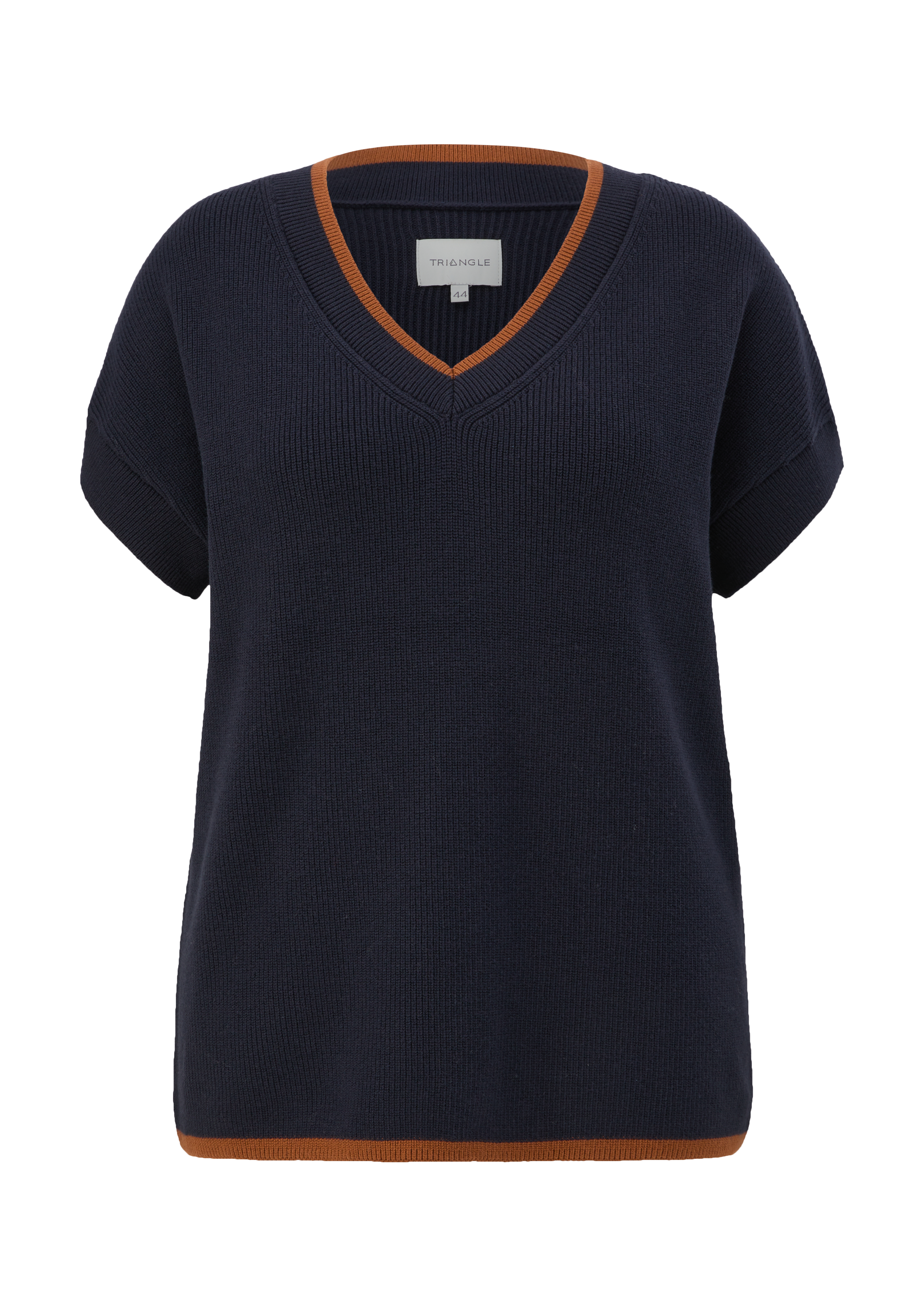 s.Oliver - Pullover mit V-Ausschnitt, Damen, blau