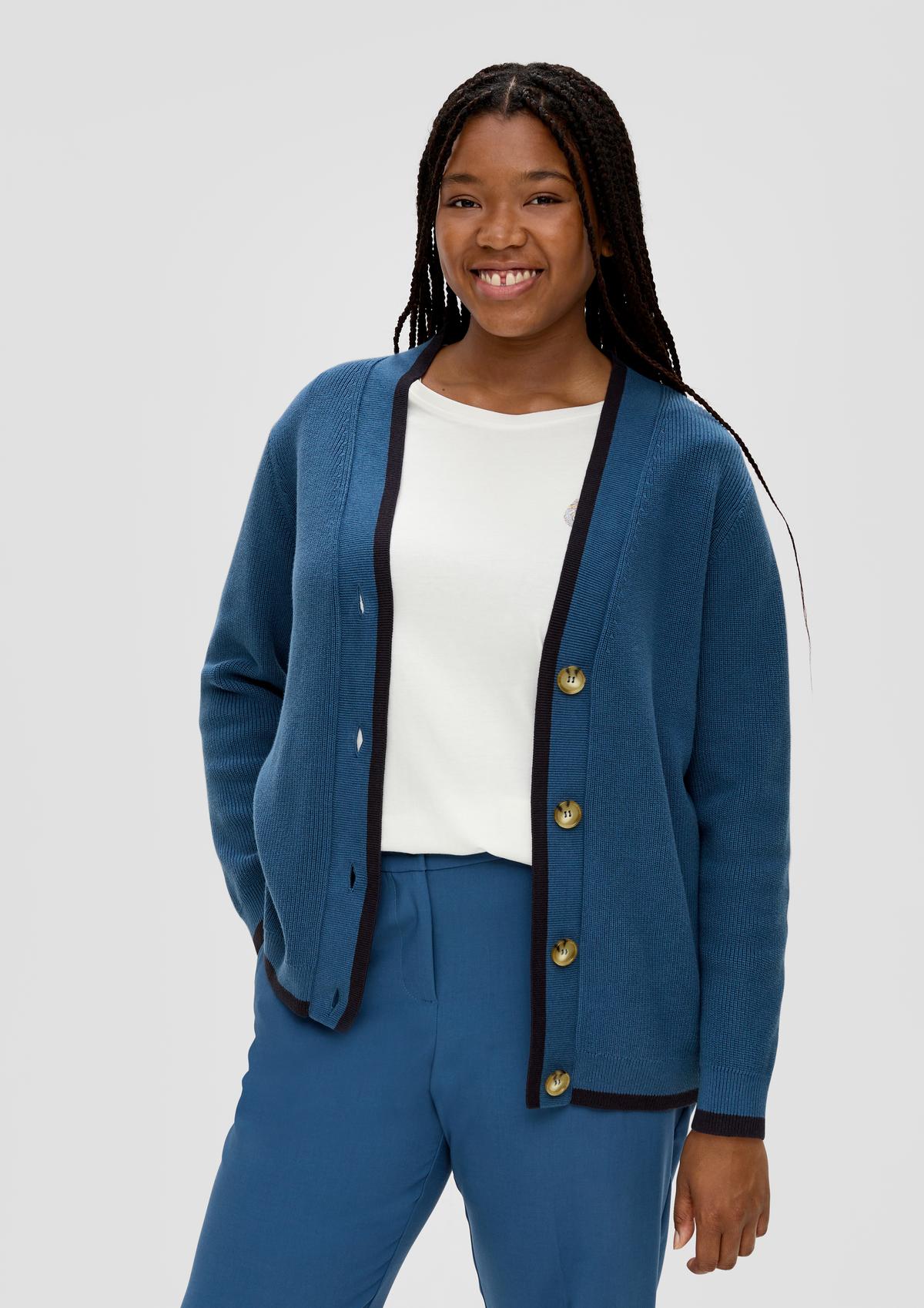 s.Oliver Cardigan with a ribbed texture