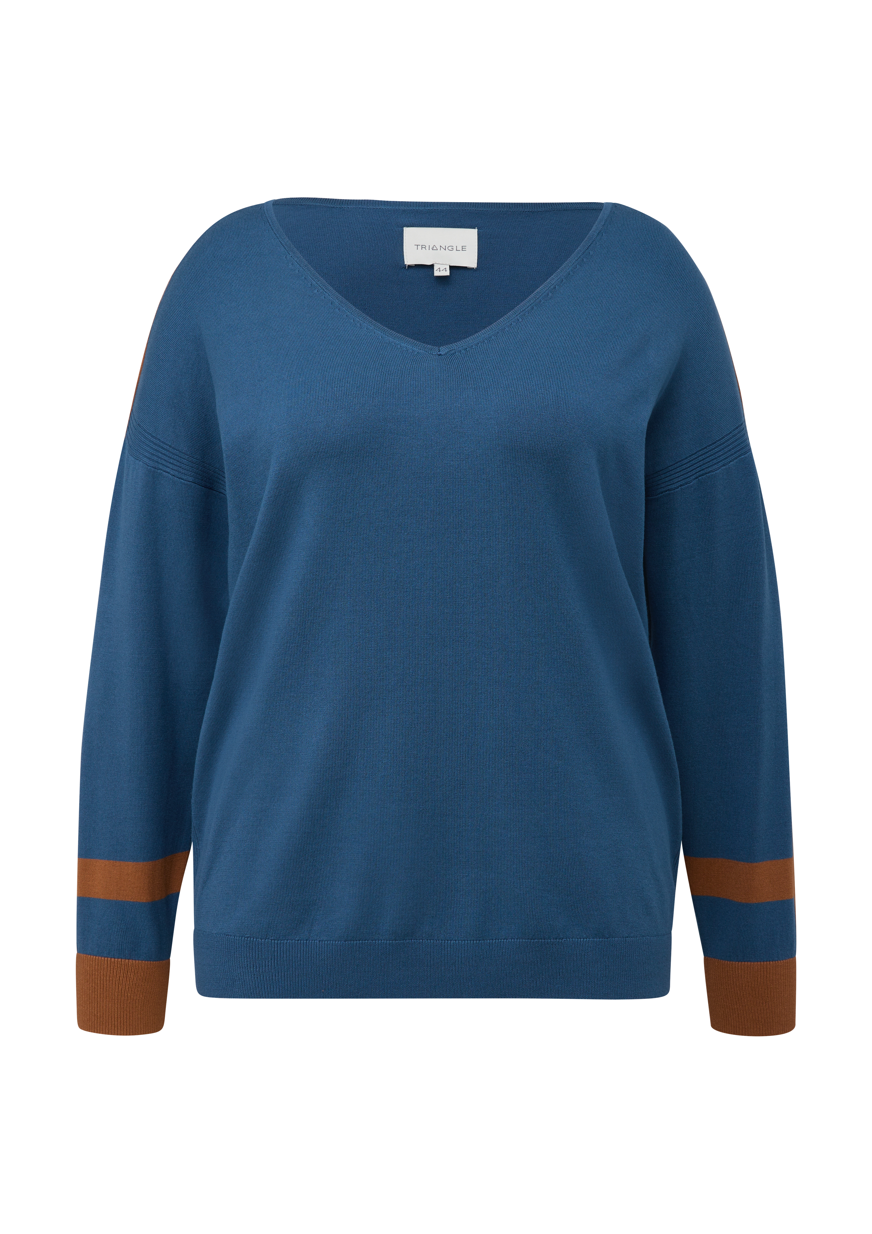 s.Oliver - Strickpullover aus Viskosemix, Damen, blau