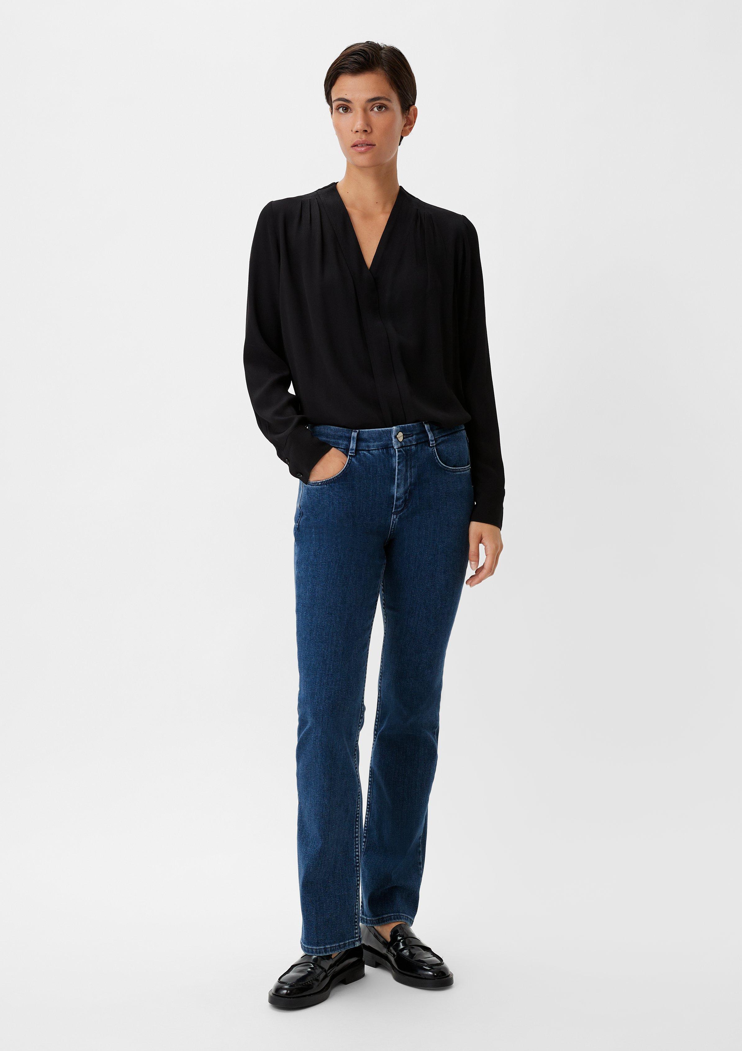 【直営・関税送料込】Flared jeans cotton Relaxed fit: flared jeans - Blue | SCAYLE