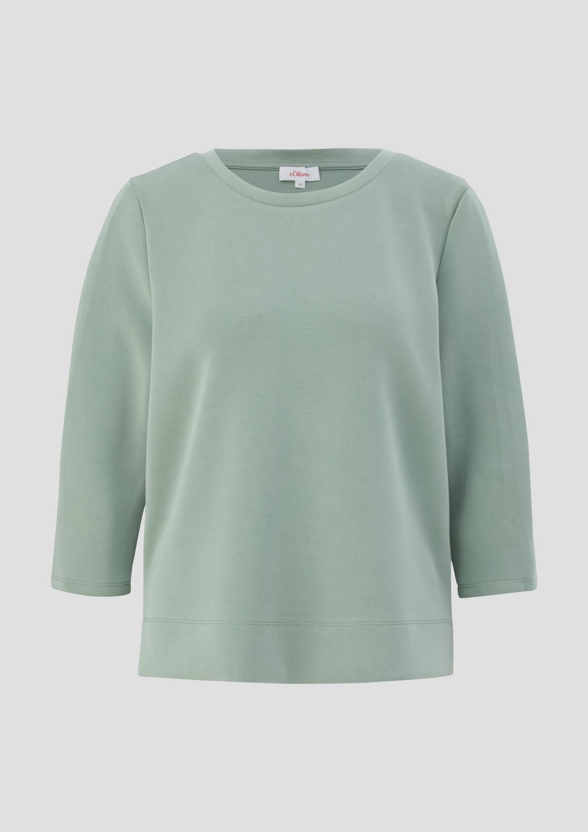 s.Oliver Scuba sweatshirt with a pleat