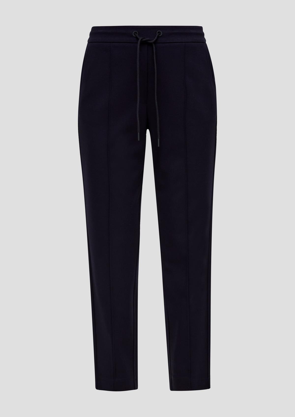 s.Oliver Relaxed fit: Trousers made of interlock jersey