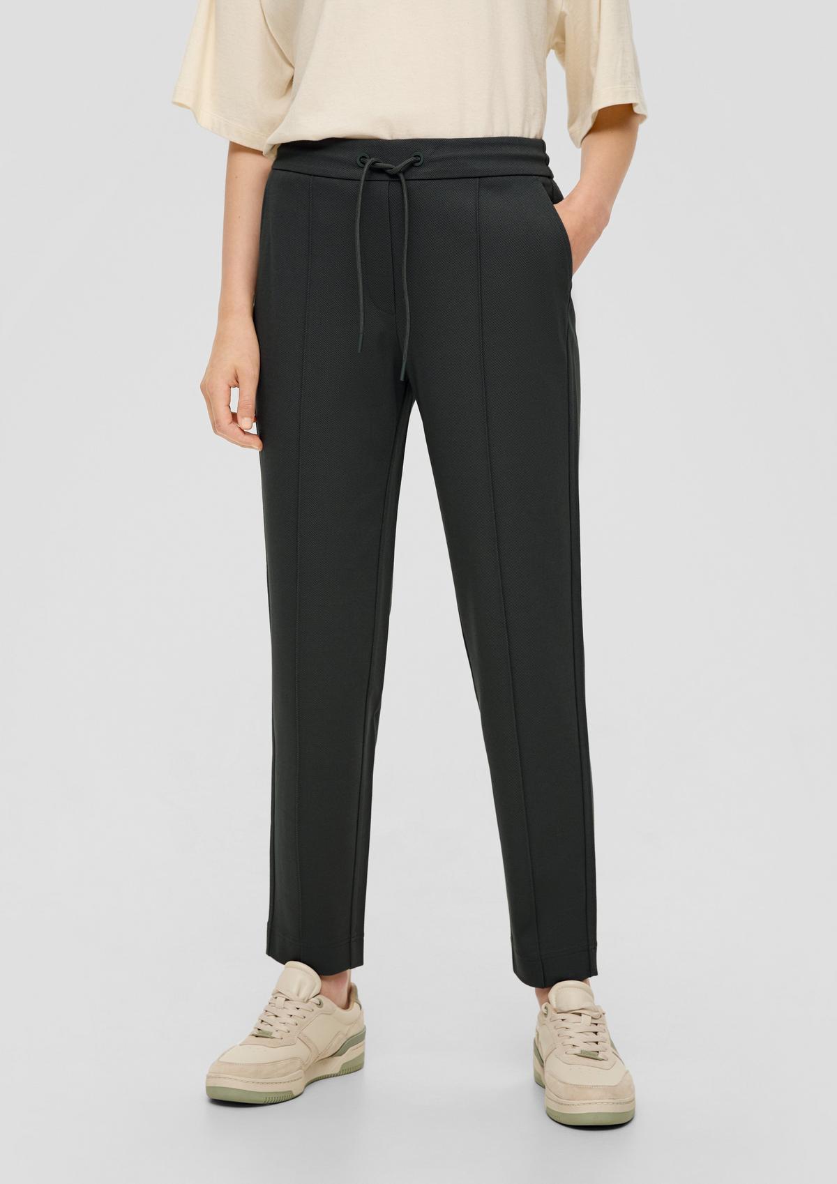 s.Oliver Relaxed fit: Trousers made of interlock jersey