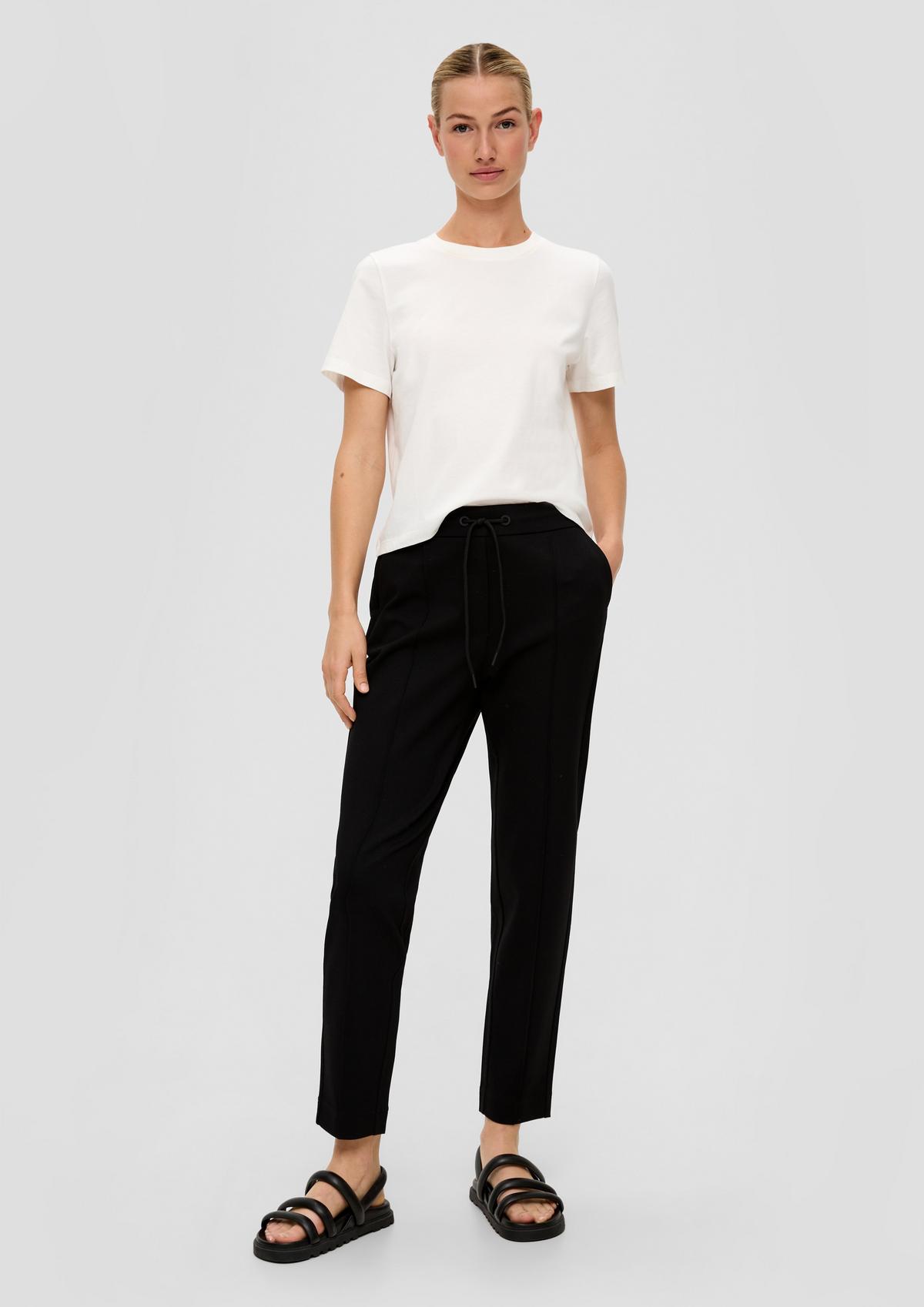 s.Oliver Relaxed: Twill-Joggpant aus Interlock-Jersey