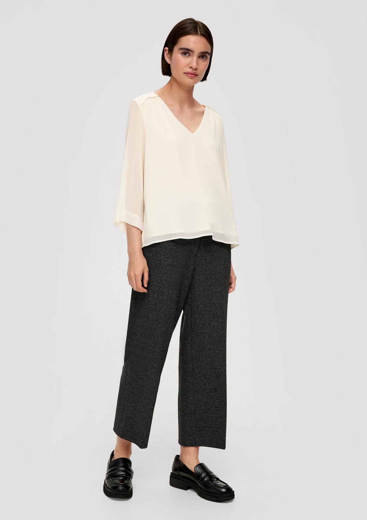 s.Oliver Chiffon blouse with viscose lining