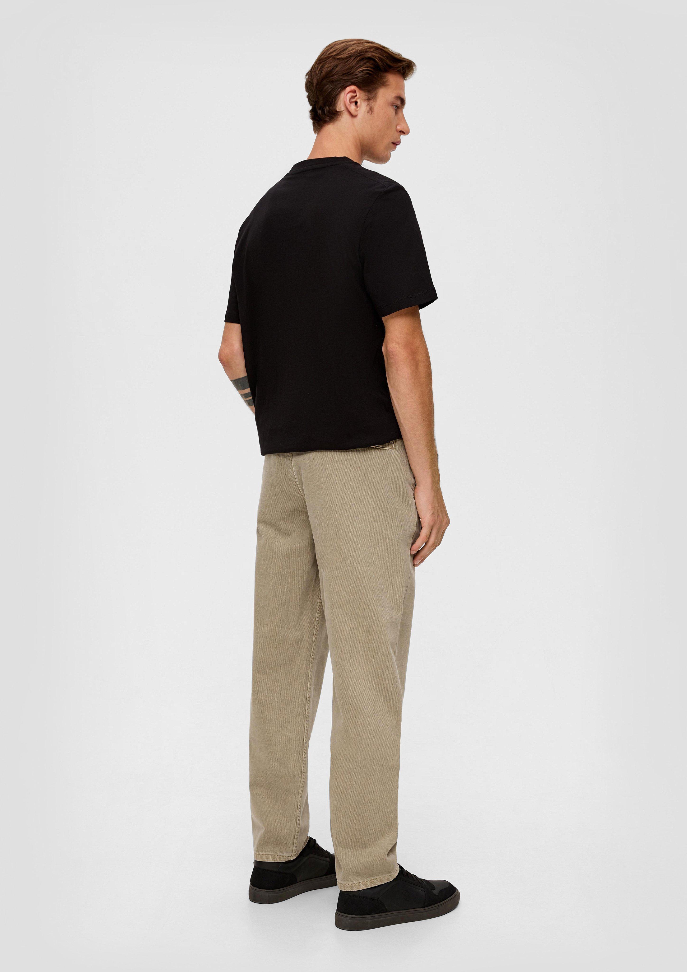 Relaxed fit: Trousers with slit pockets - sandstone | s.Oliver