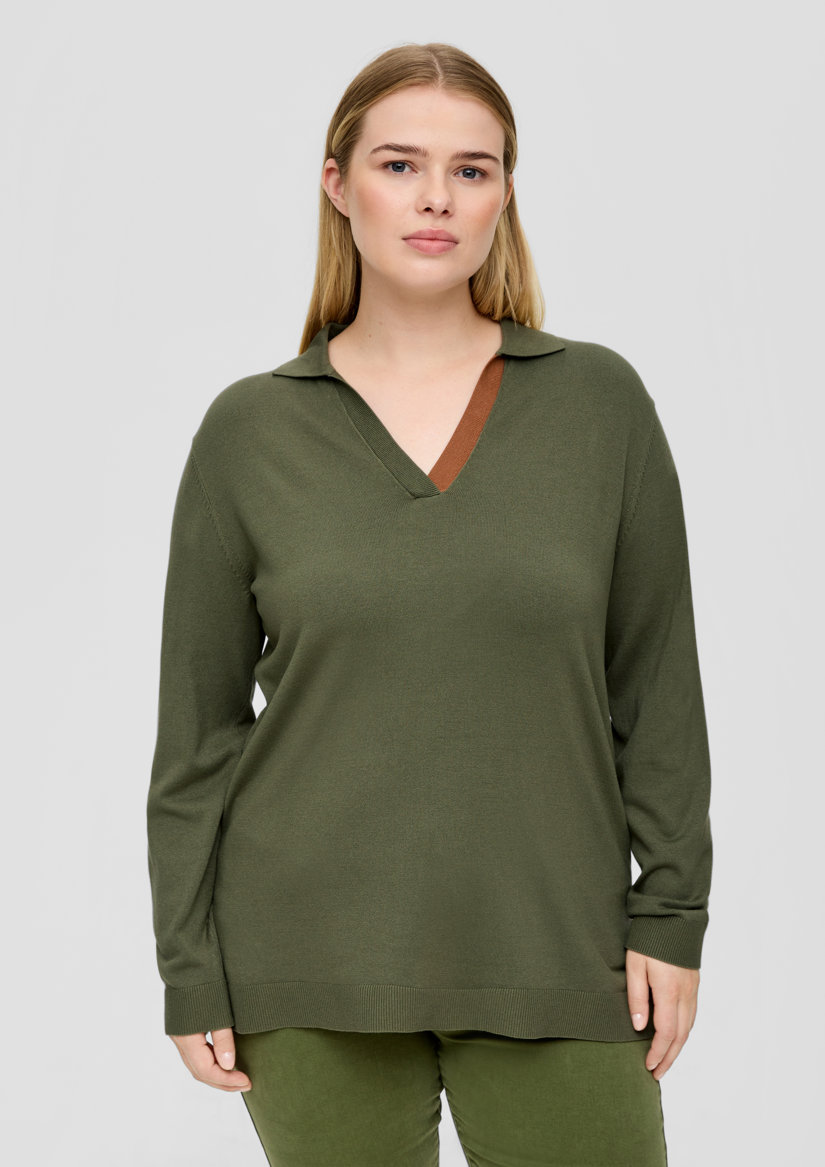 S.Oliver Strickpullover mit Colour Blocking