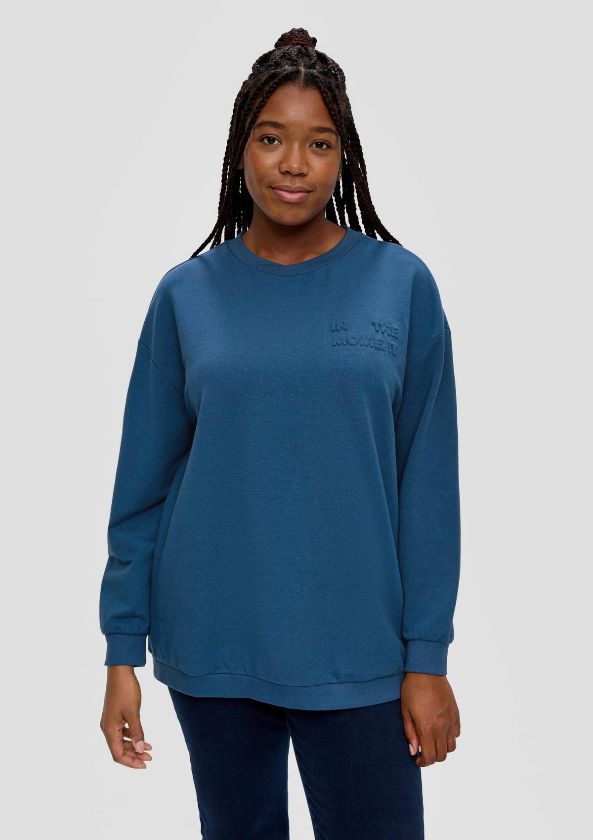 Sweatshirt aus Modalmix - dunkelblau