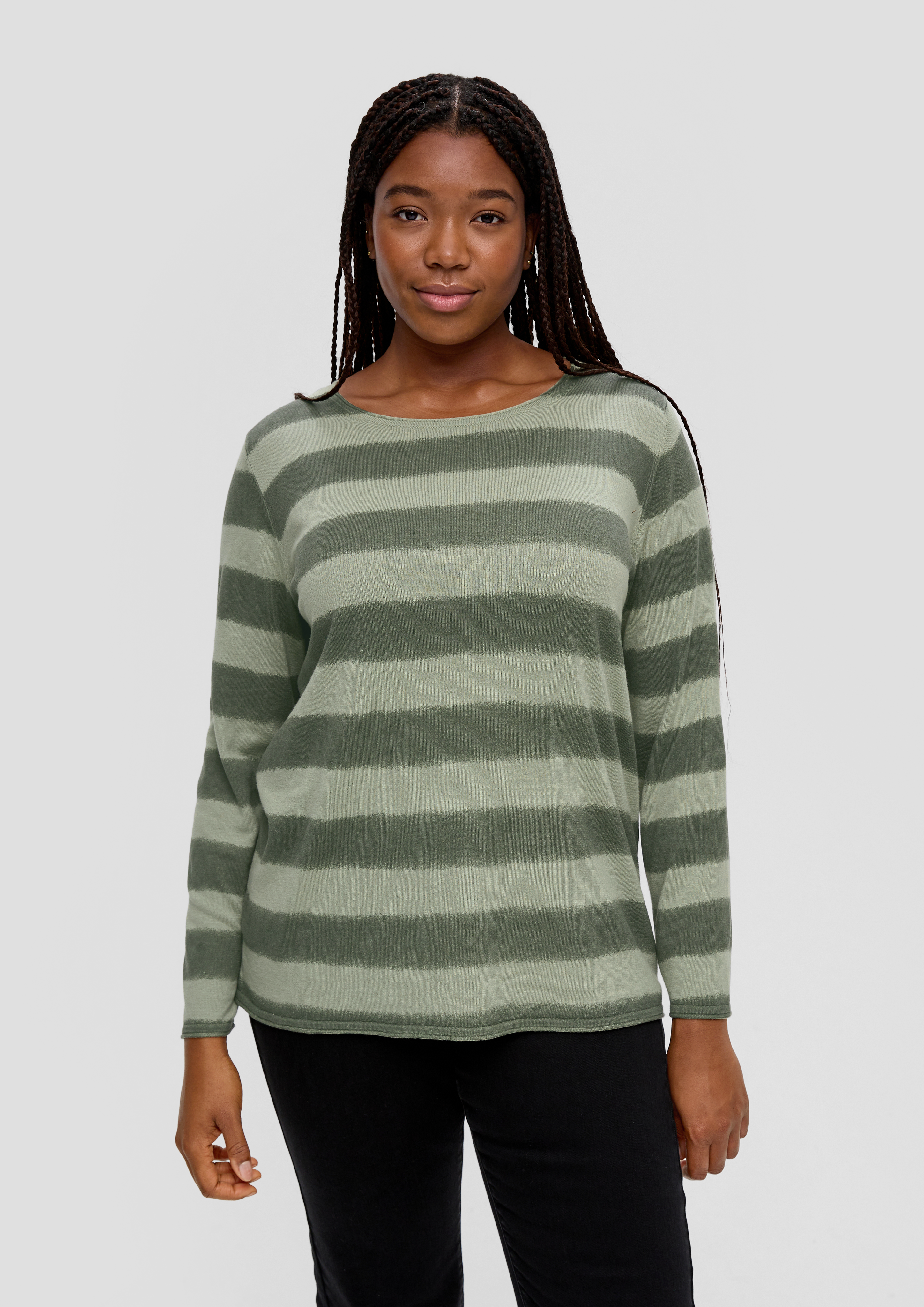 S.Oliver Strickpullover mit Streifenmuster