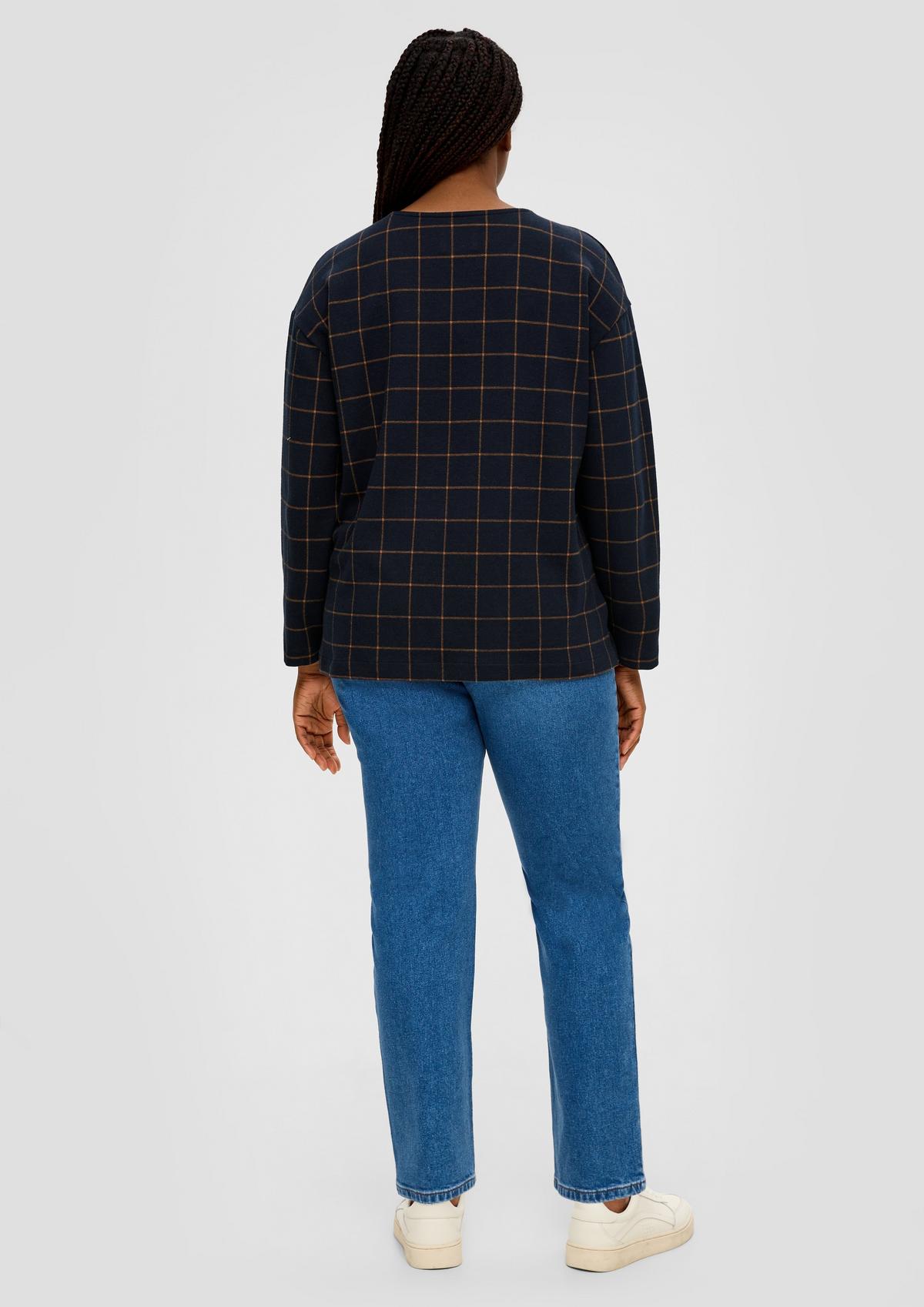 s.Oliver Sweatshirt with a knitted pattern