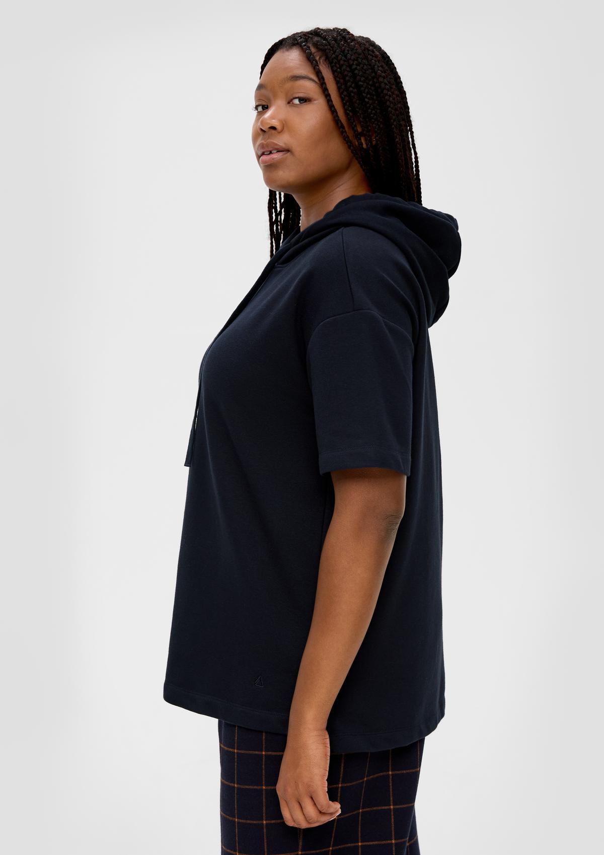 s.Oliver Hooded sweatshirt with short sleeves