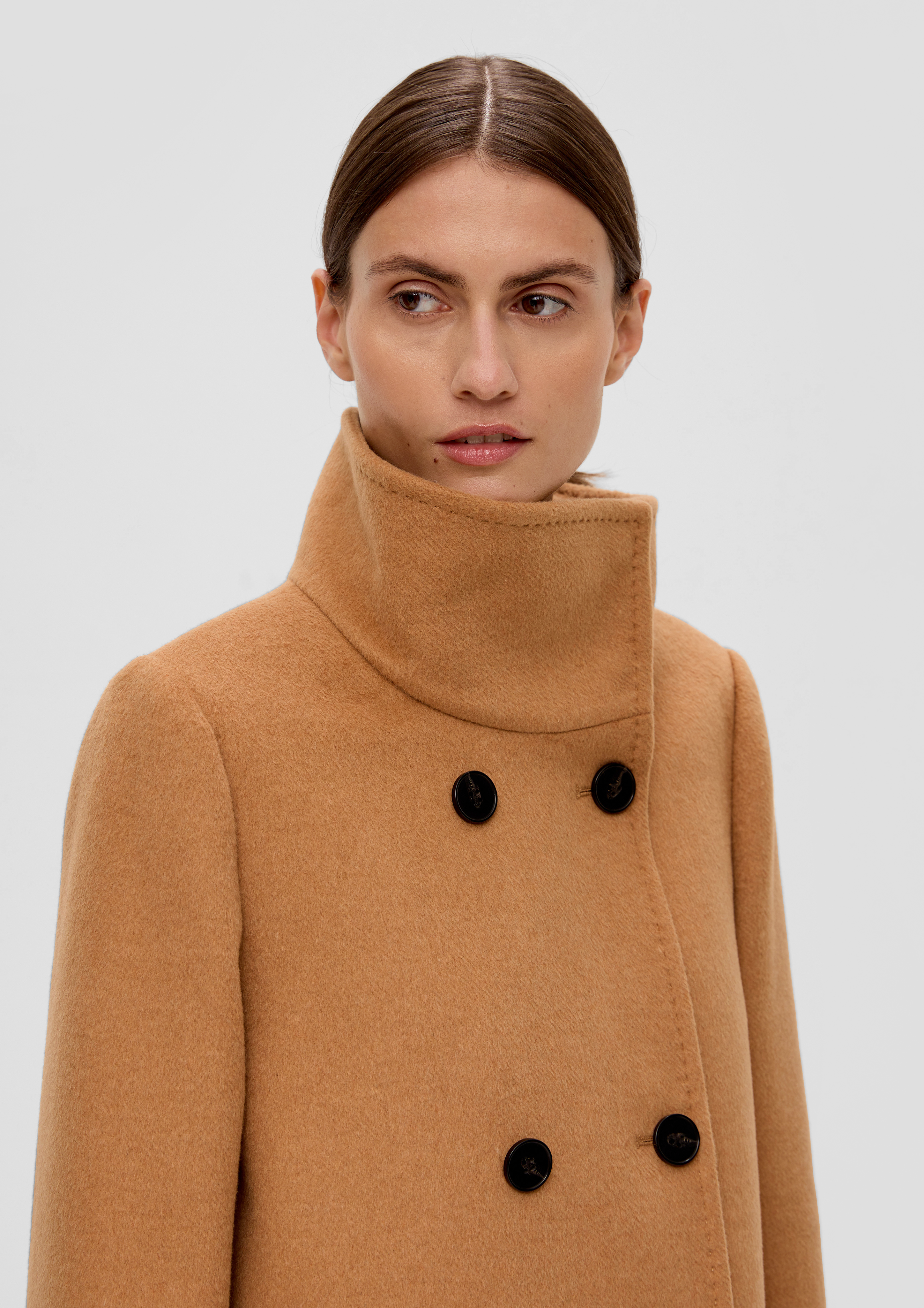 Mantel aus Wollmix hellbraun s.Oliver