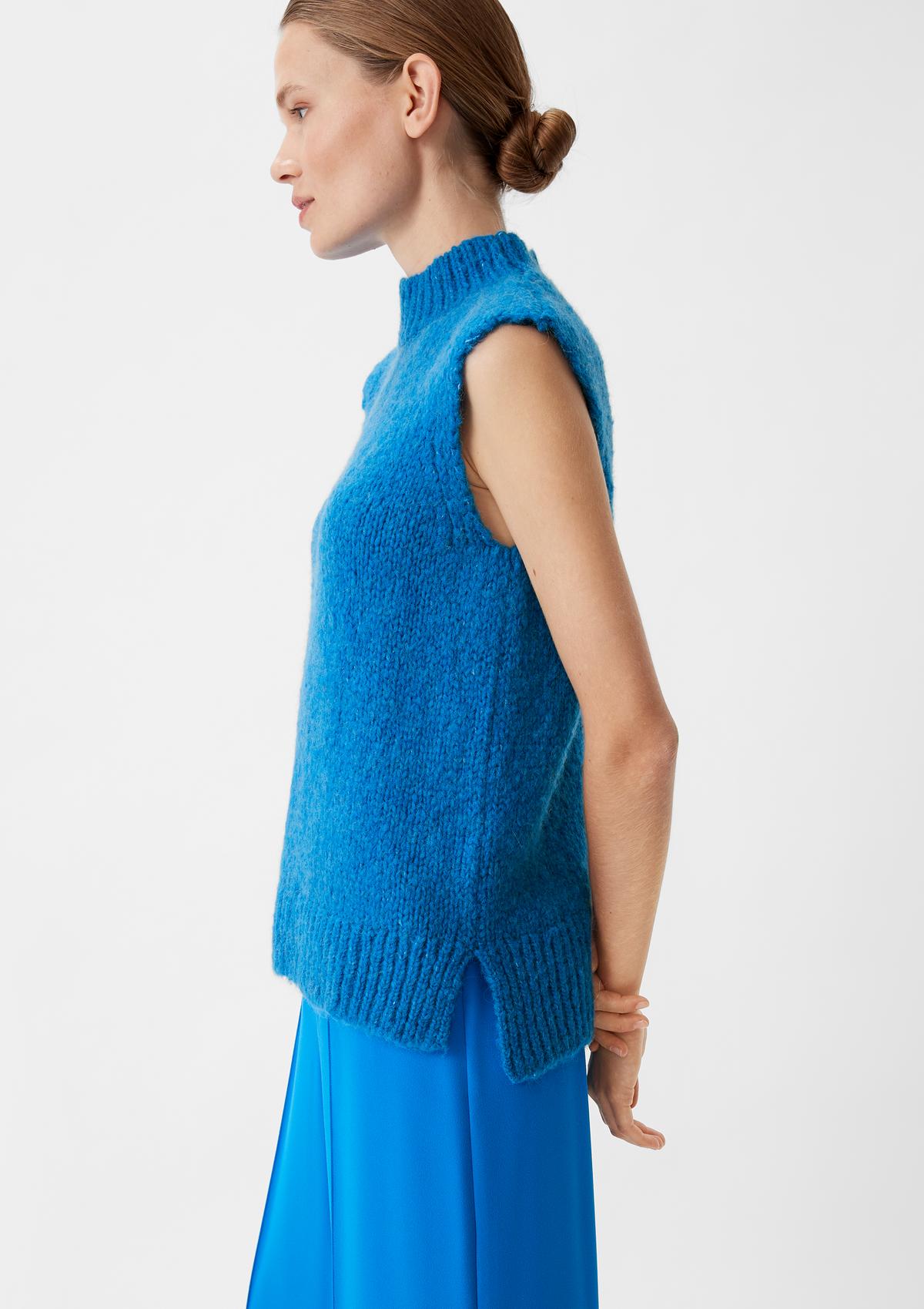 comma Sleeveless knitted jumper in an alpaca blend