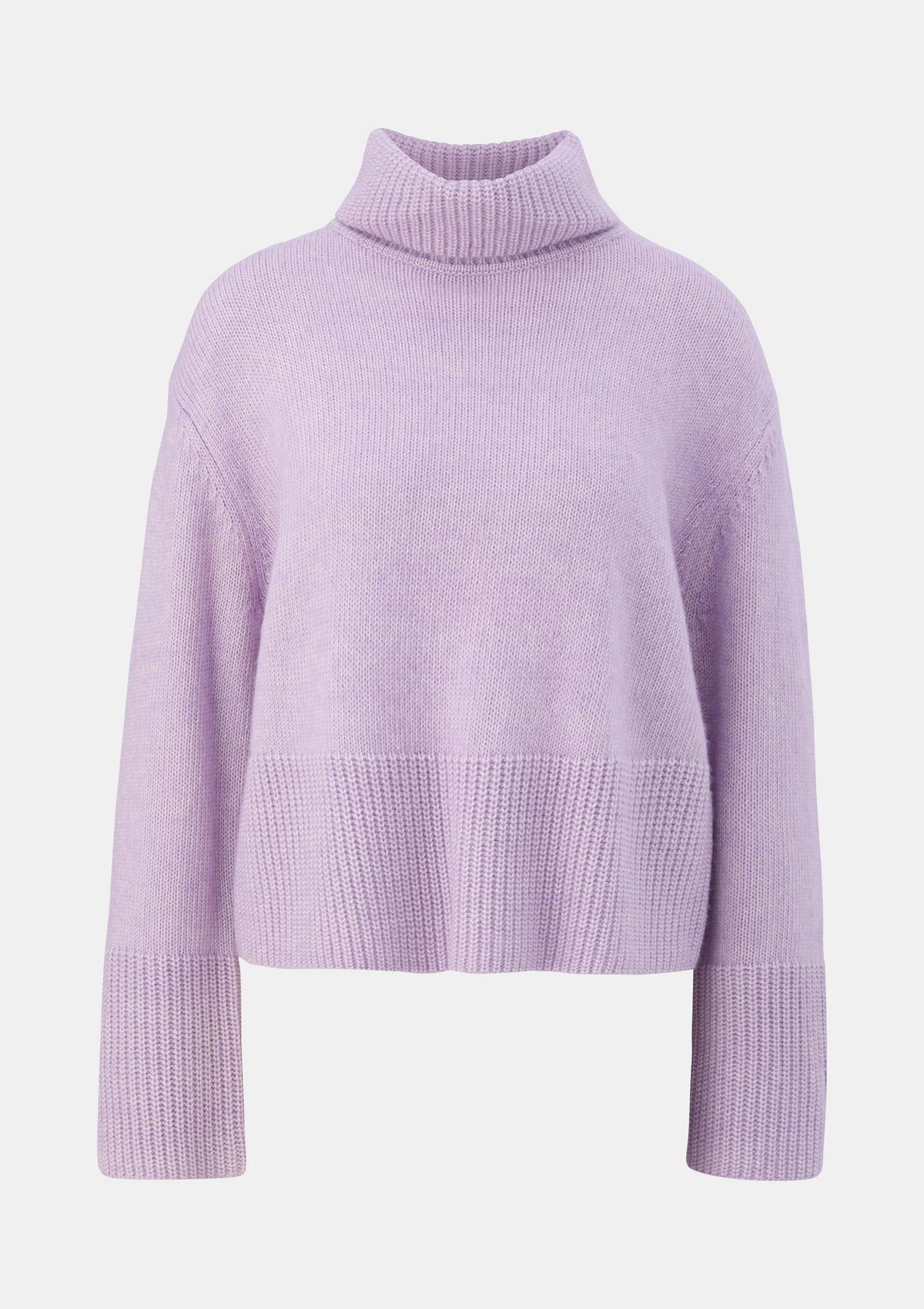 comma Knitted jumper with a wide ribbed trim