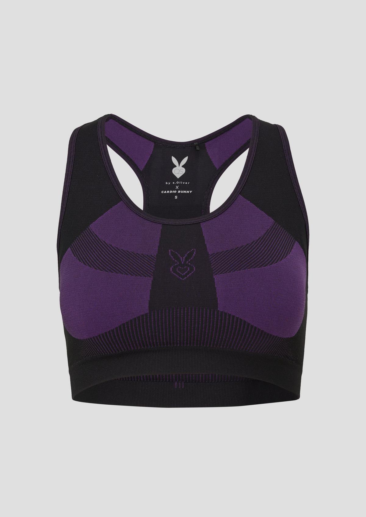 Stretchy sports bra - purple