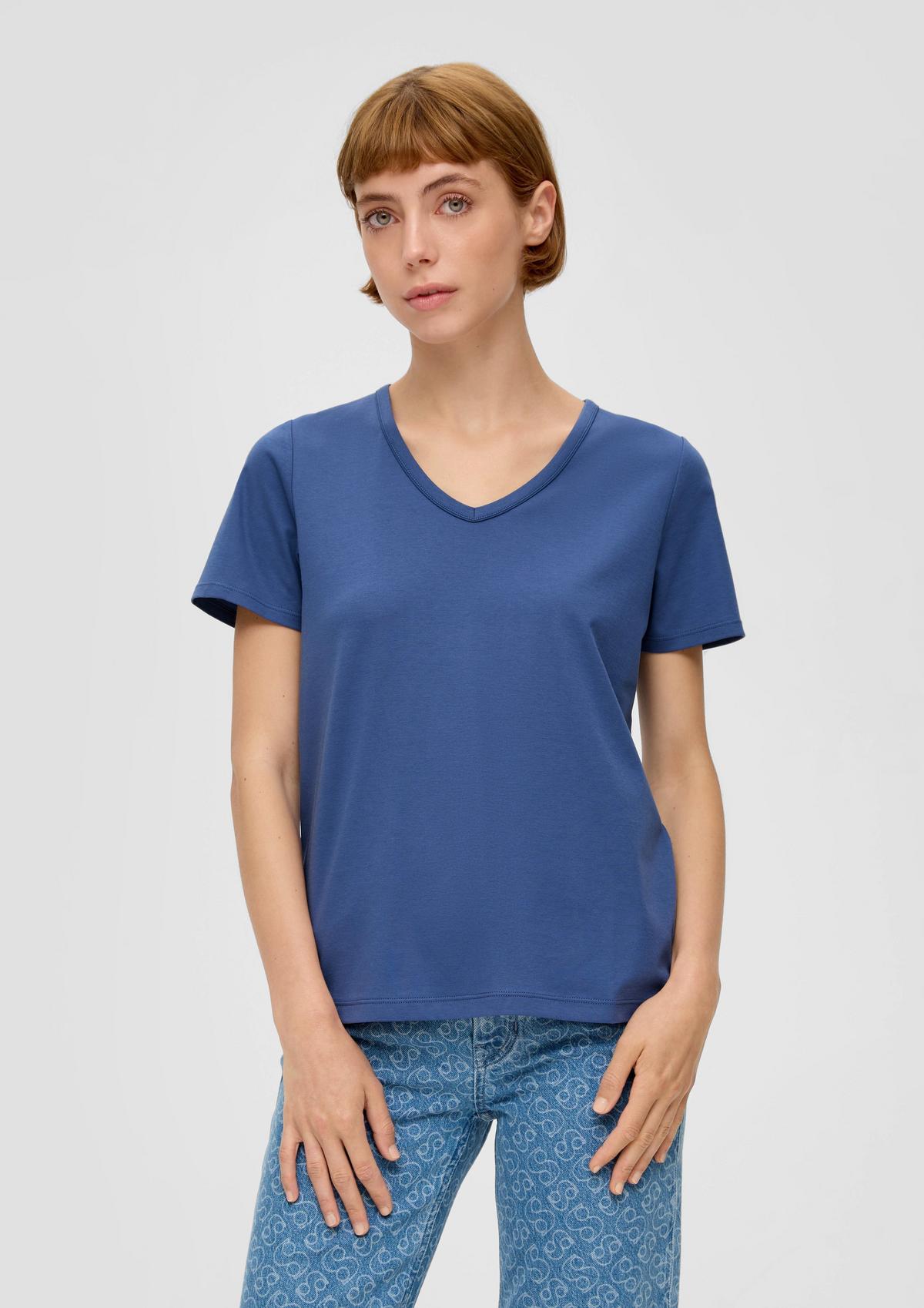 Interlock jersey T-shirt - ocean blue