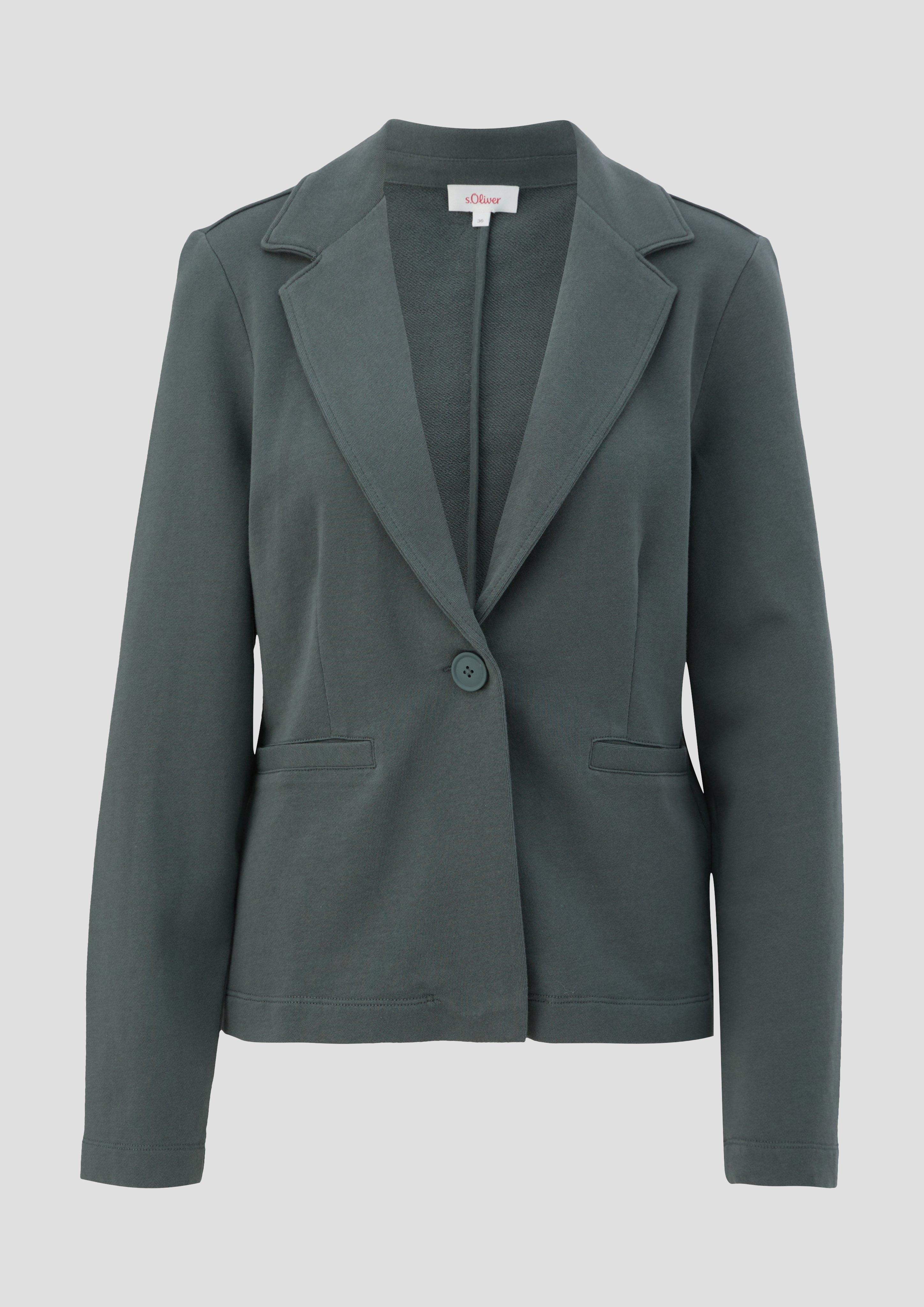 s.Oliver - Blazer aus Baumwolle, Damen, Grün