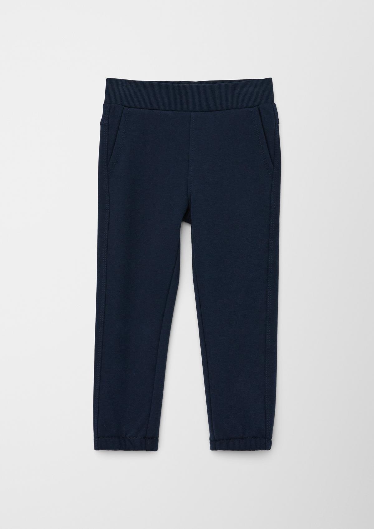 s.Oliver Regular fit: Tracksuit bottoms with a ribbed waistband