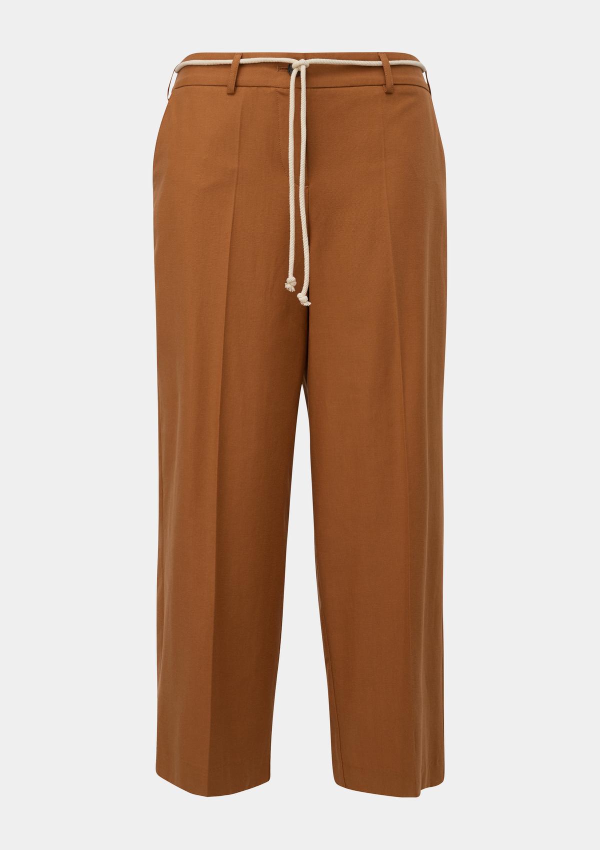 s.Oliver Regular fit: viscose blend twill trousers
