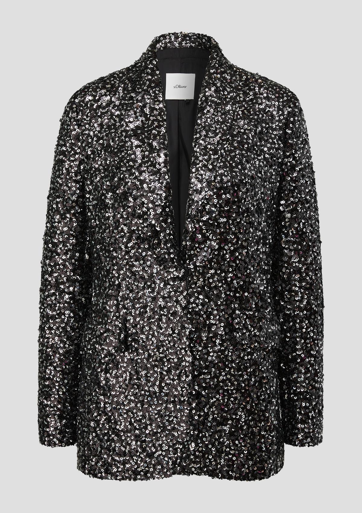 s.Oliver Classic blazer with sequins
