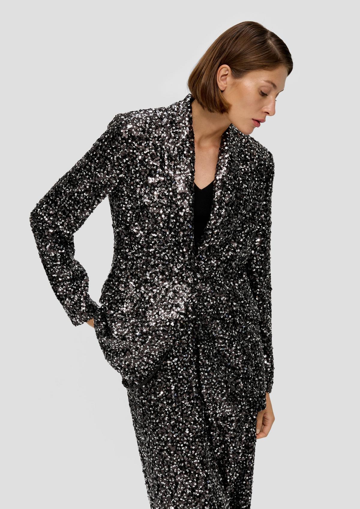 Classic blazer with sequins