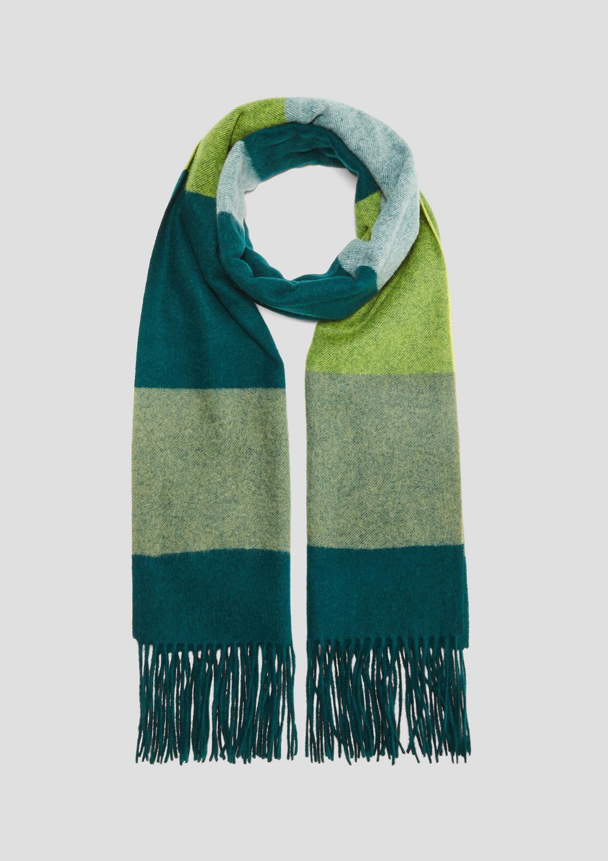 s.Oliver Striped woollen scarf