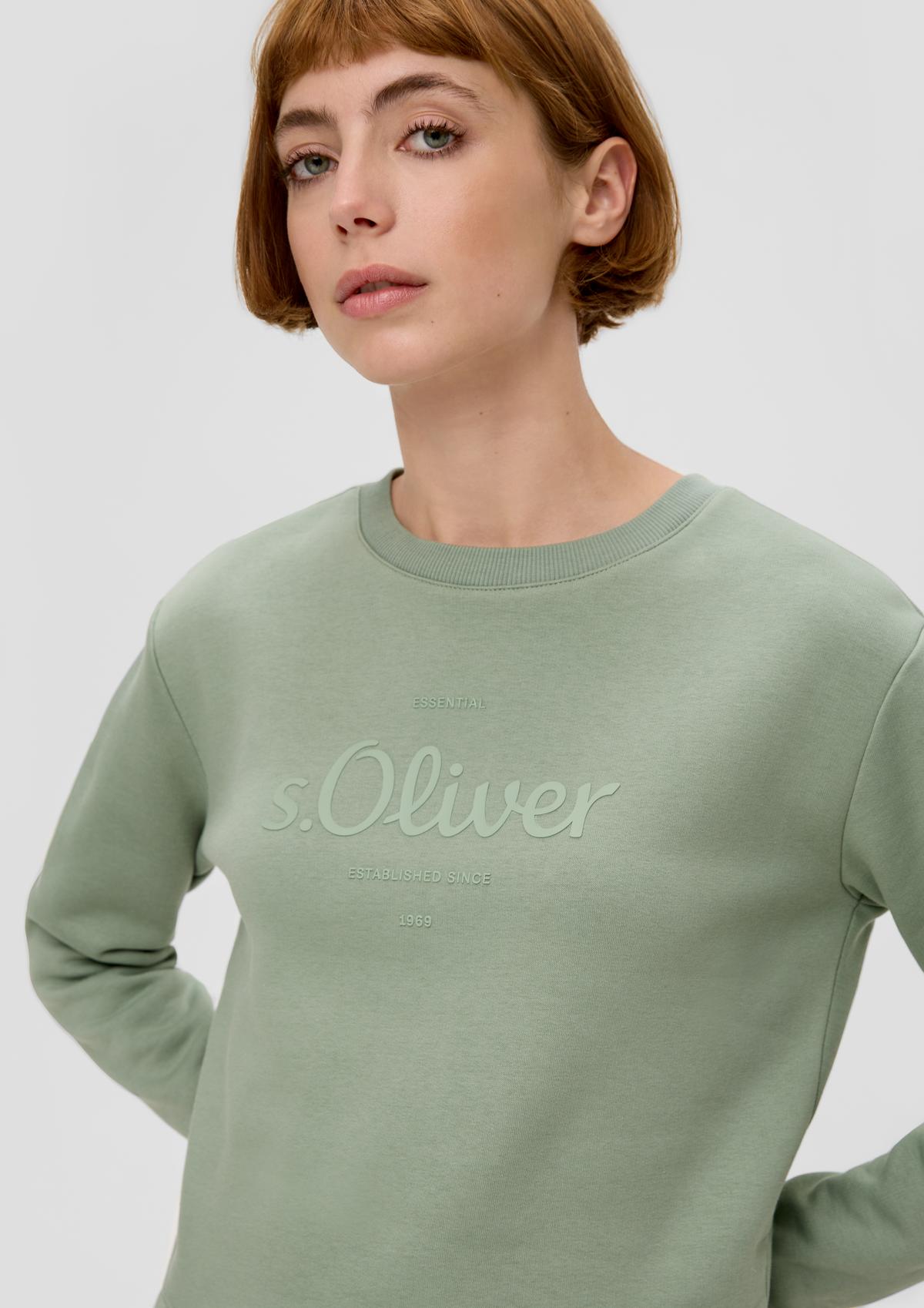 s.Oliver Sweat-shirt à logo imprimé