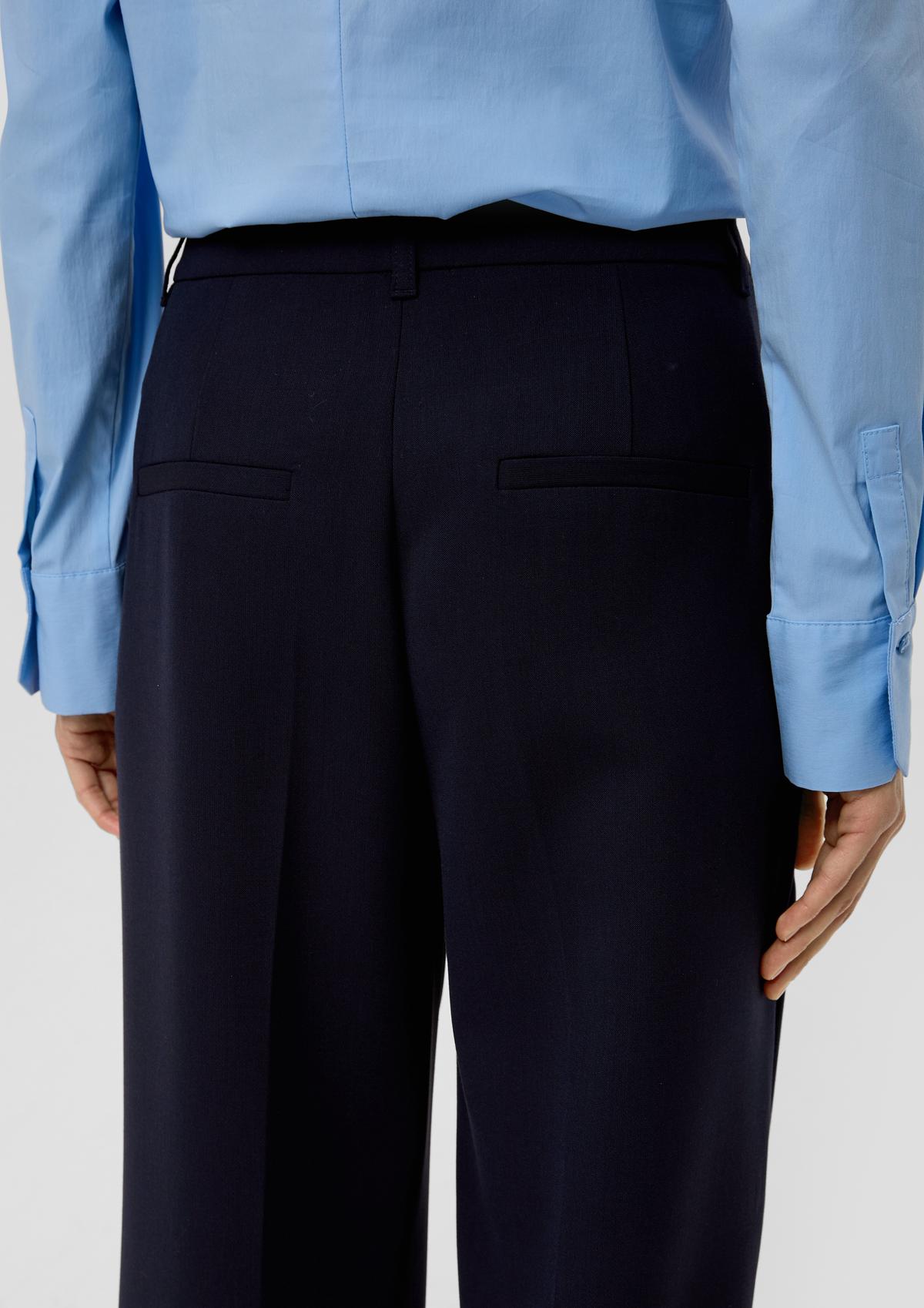 s.Oliver Regular fit: cloth trousers in a viscose blend