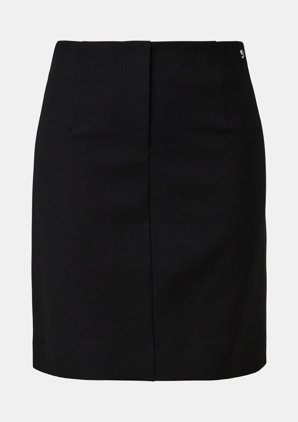 comma Short blended viscose skirt