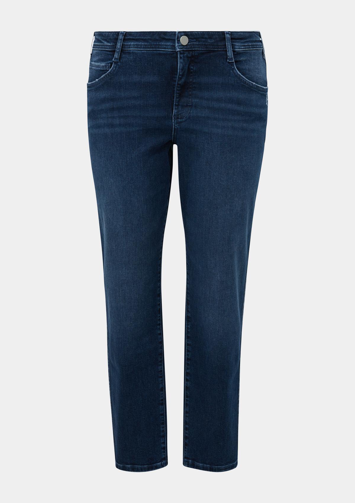 s.Oliver Jeans hlače / kroj Regular Fit / Mid Rise / ravne hlačnice / spran videz