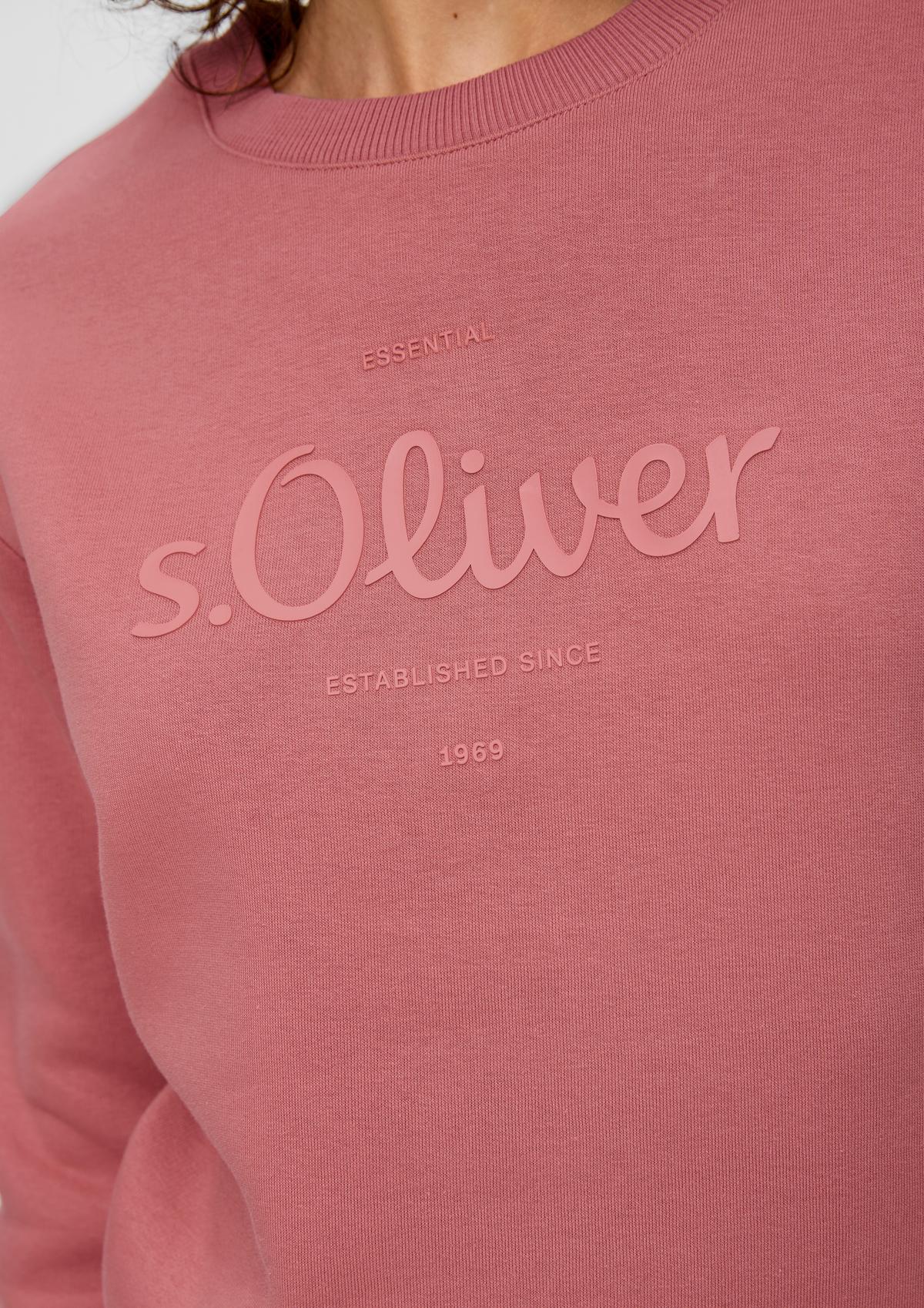 s.Oliver Sweatshirt mit Logo-Print