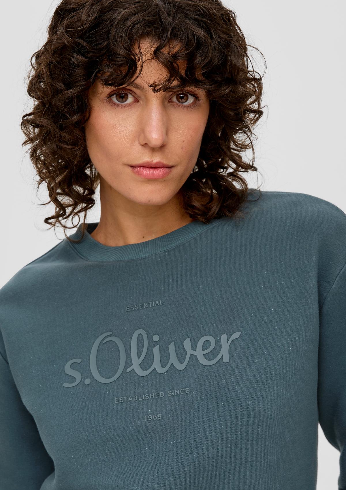 s.Oliver Sweat-shirt à logo imprimé