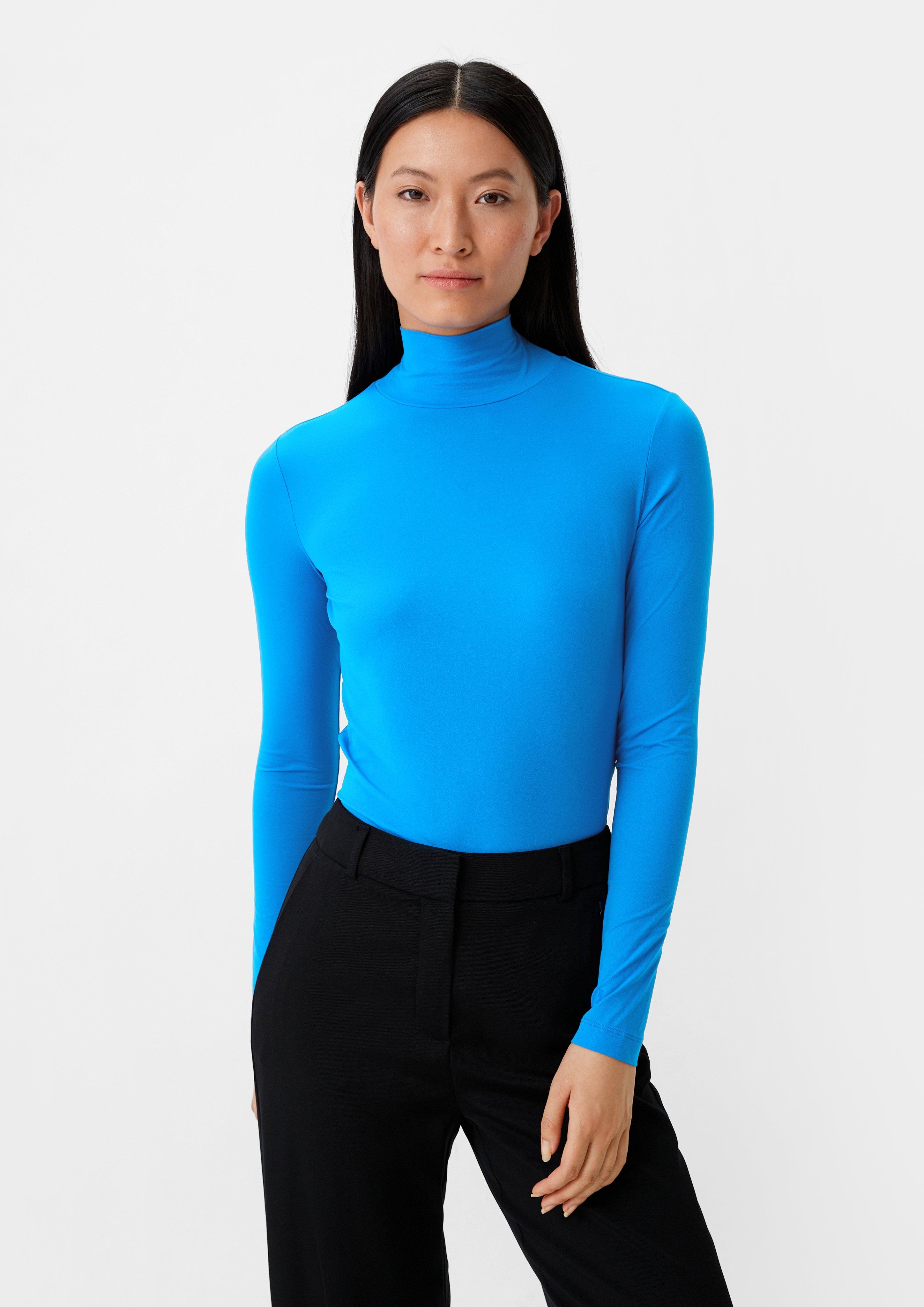 Thin long sleeve jersey top royal blue Comma