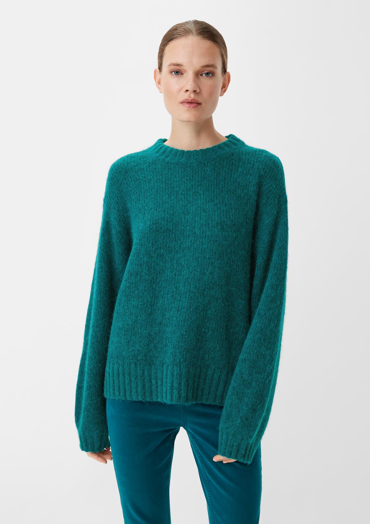 Knitted jumper in an alpaca blend