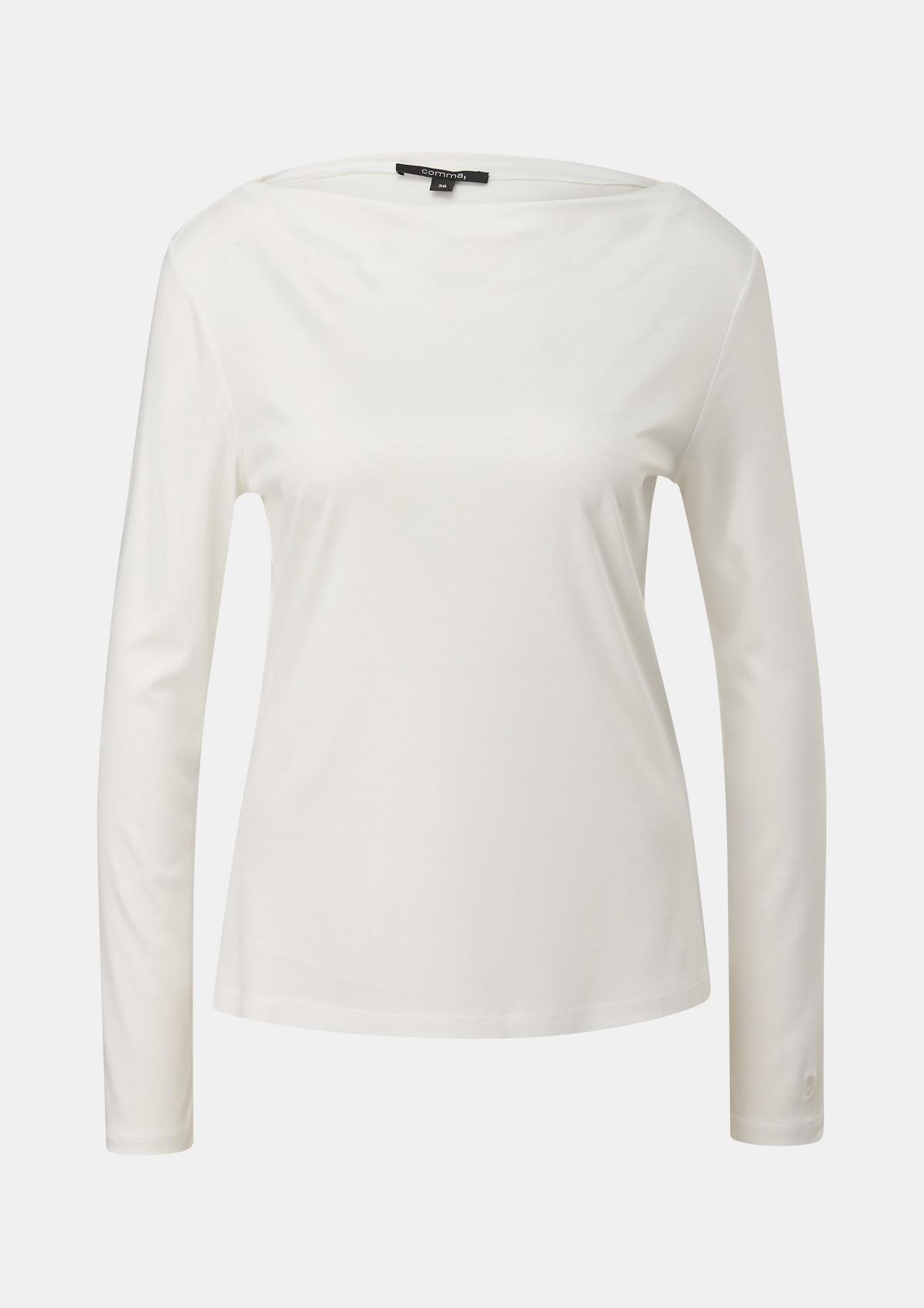 comma Long sleeve top with a cowl neckline