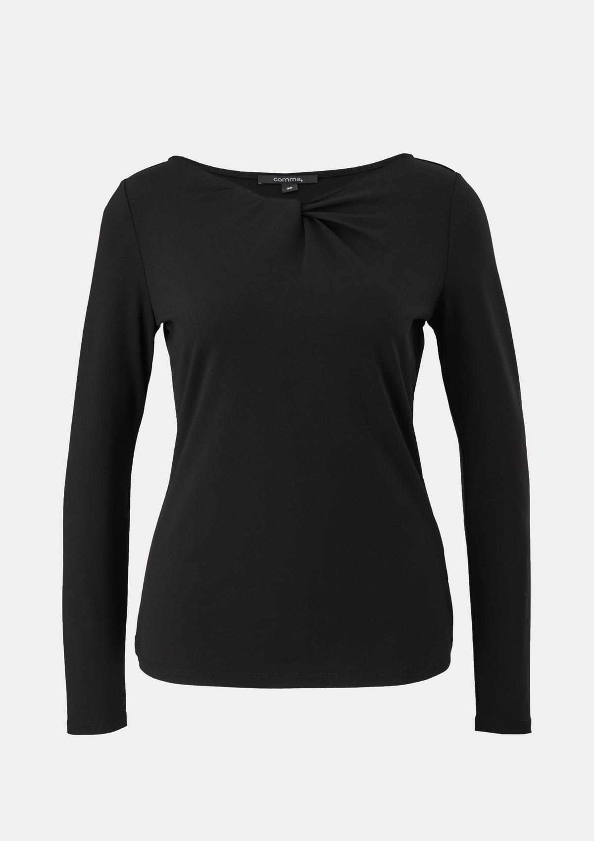 comma Long sleeve top with knot detail