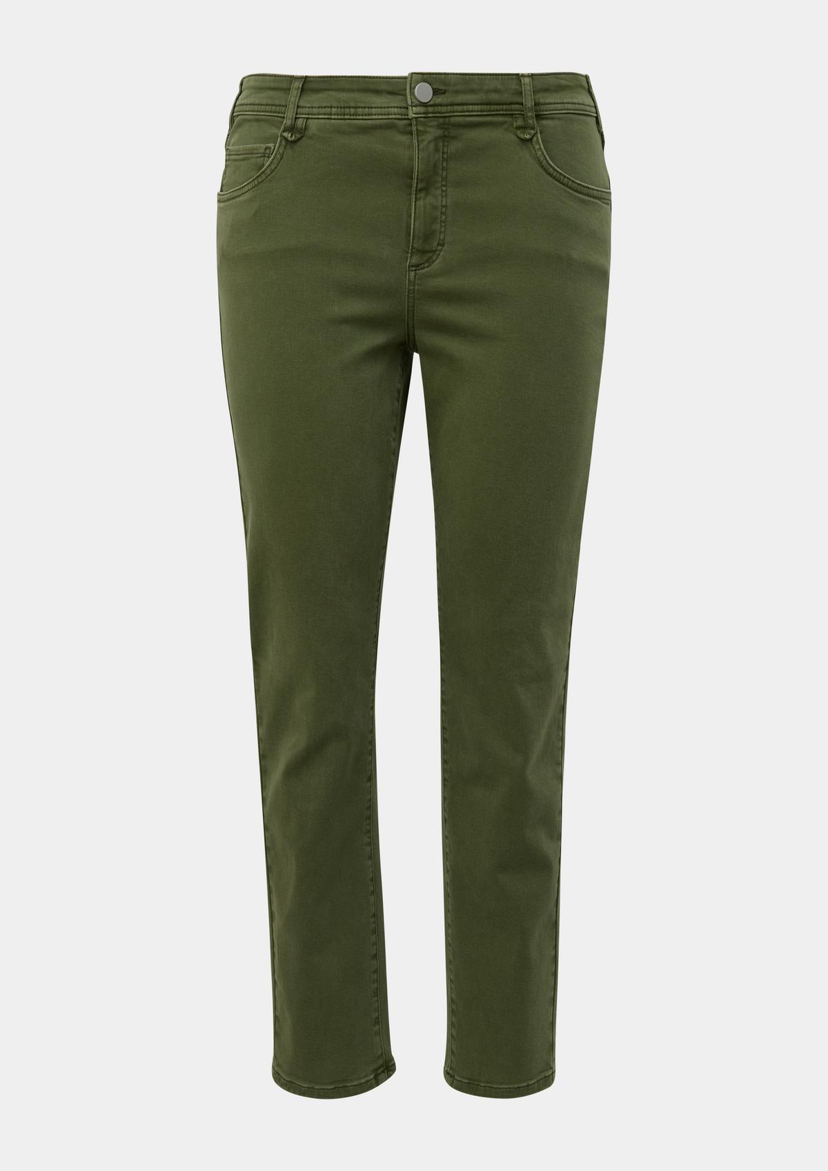 s.Oliver Jeans hlače / kroj Regular Fit/ Mid Rise / ravne hlačnice / tvil